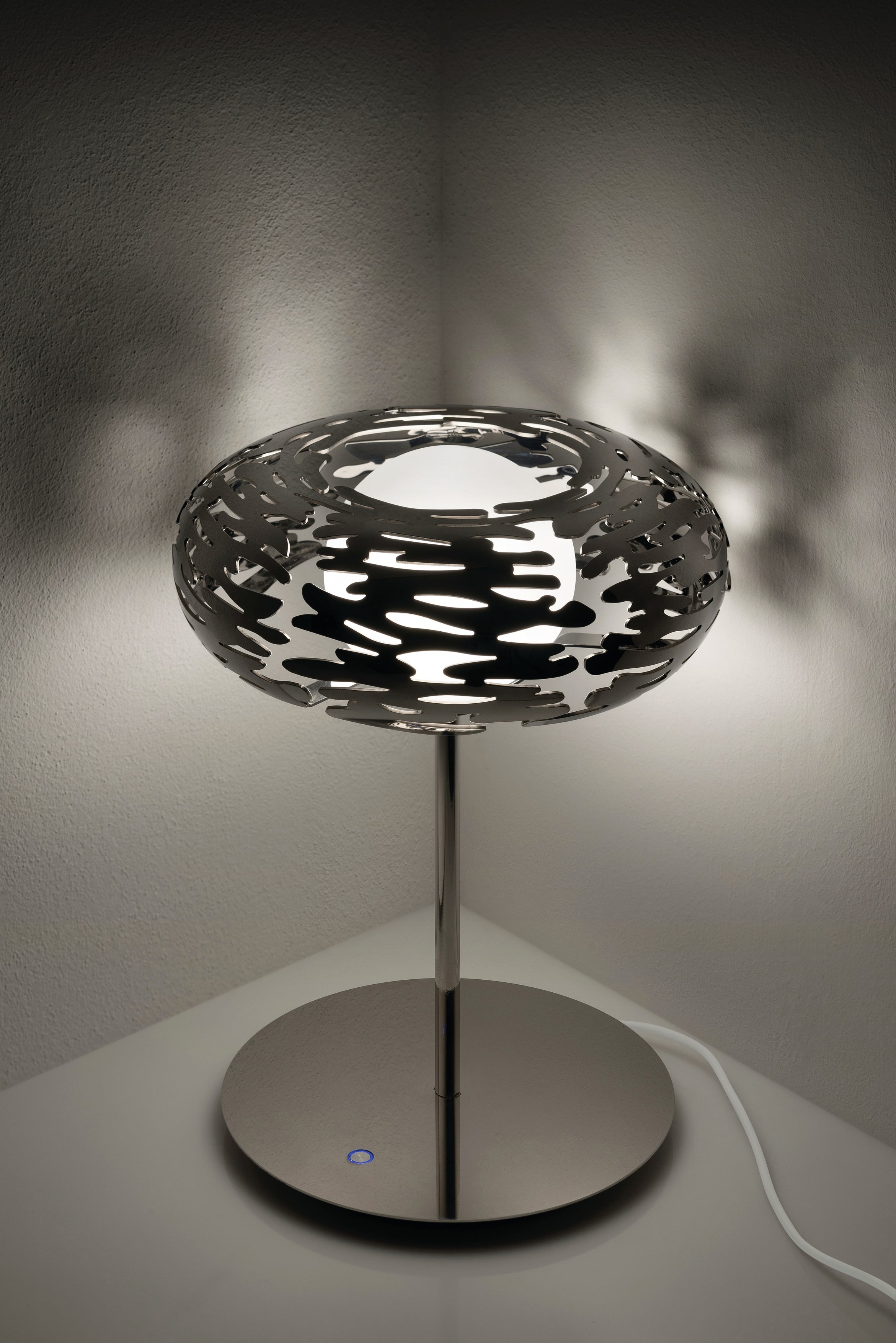 Stolní lampa BARKLAMP stříbrná