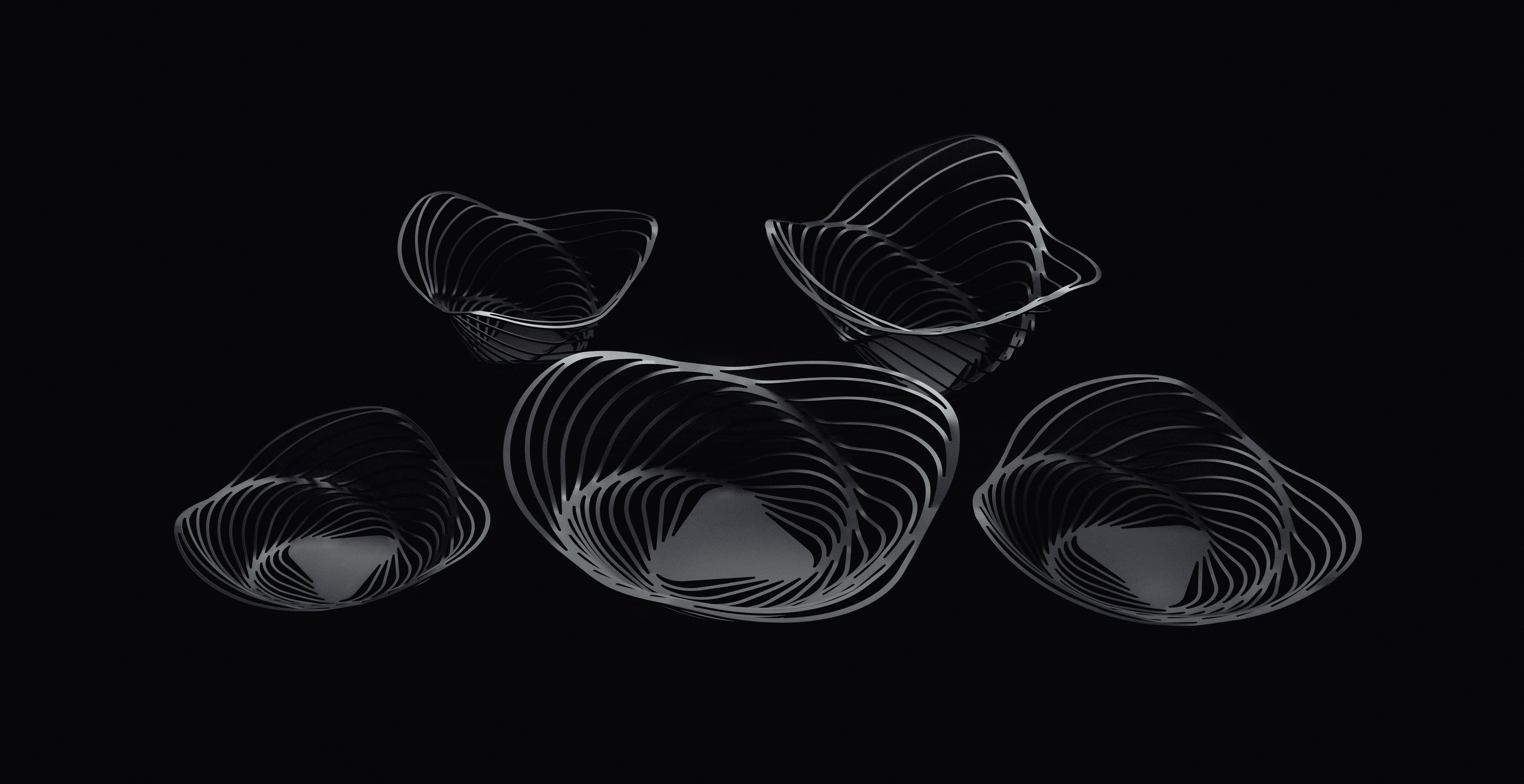 Patera TRINITY černá ocel