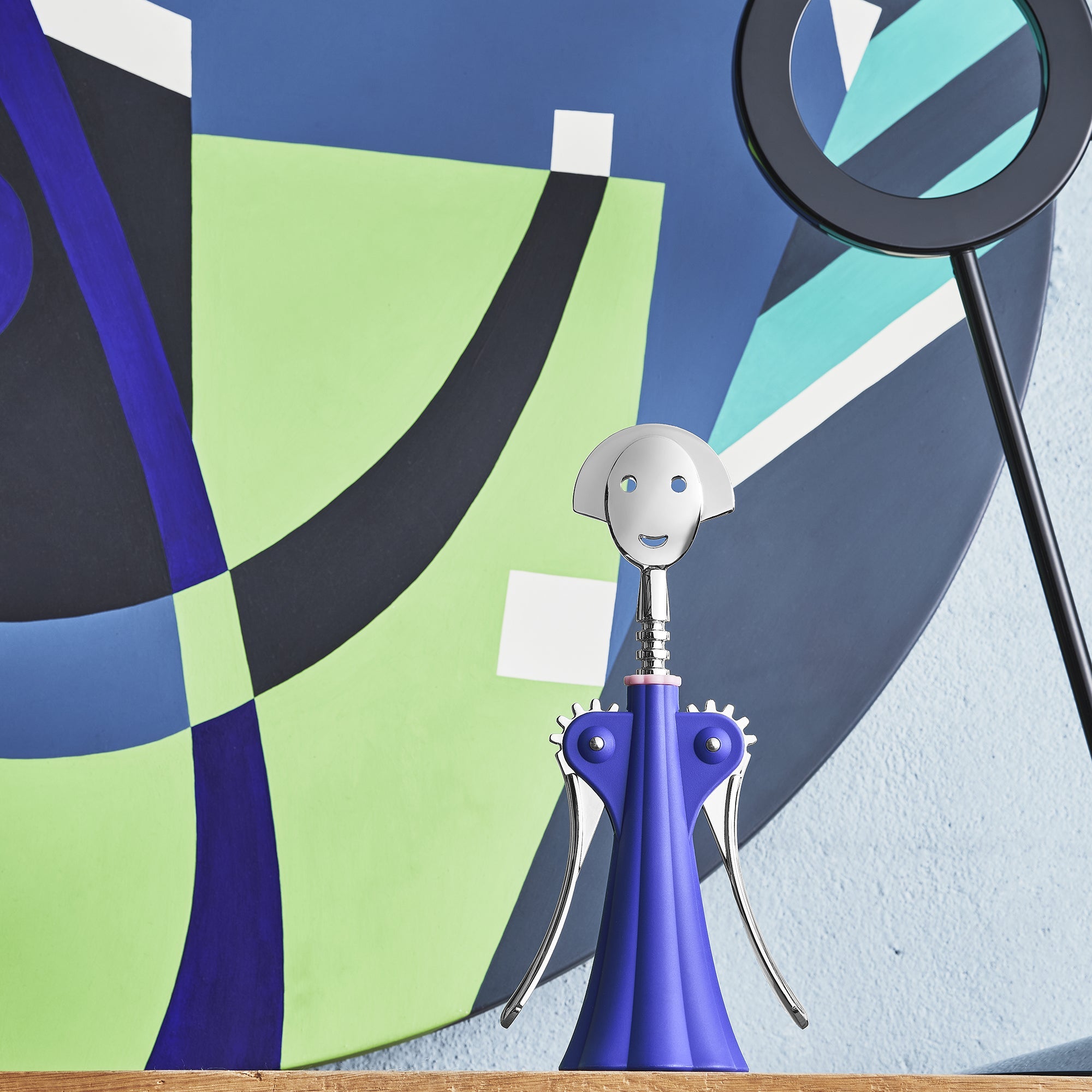 Otvírák na víno ANNA G. modrý