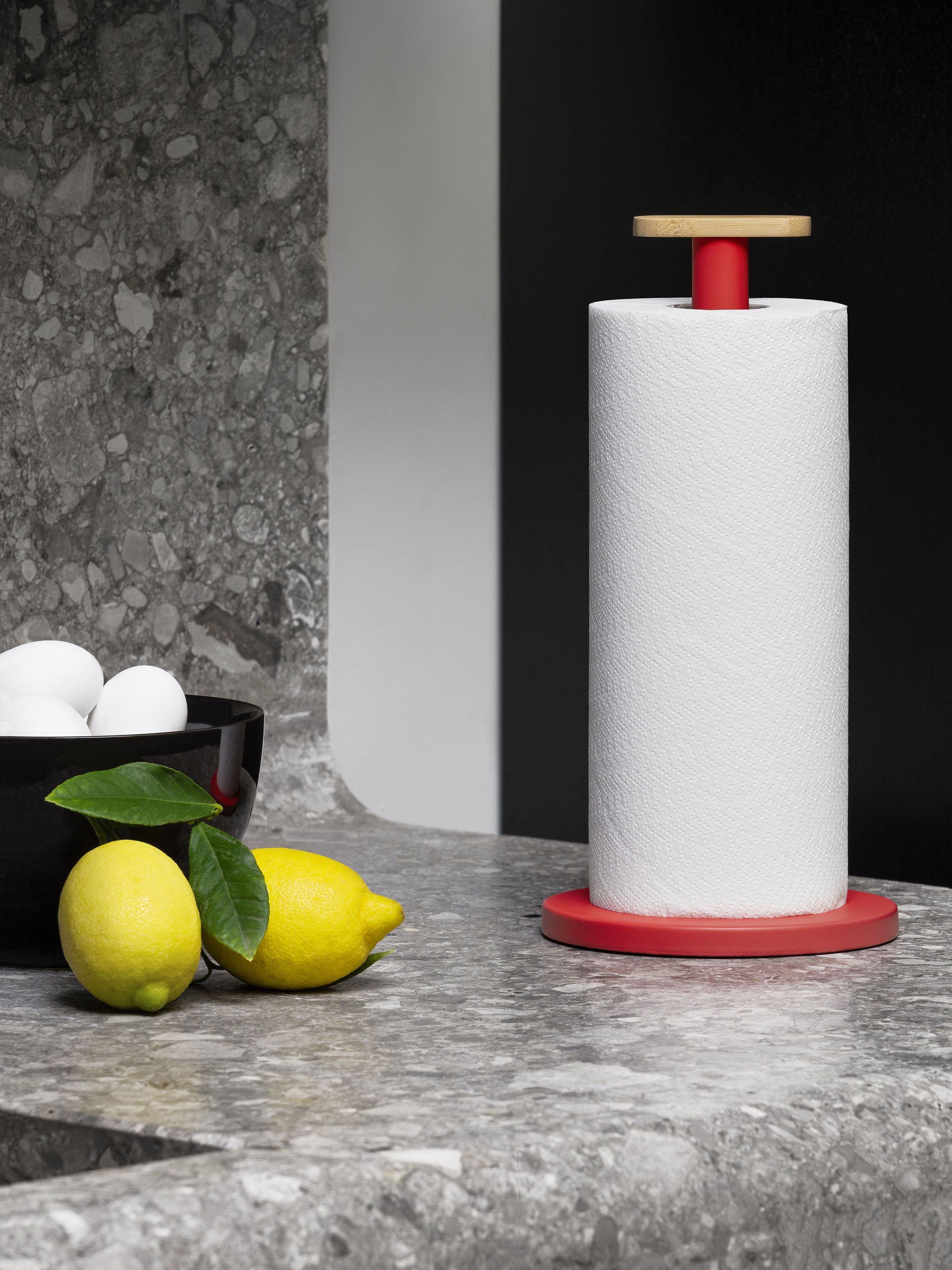Mattina Czerwony paper towel rack