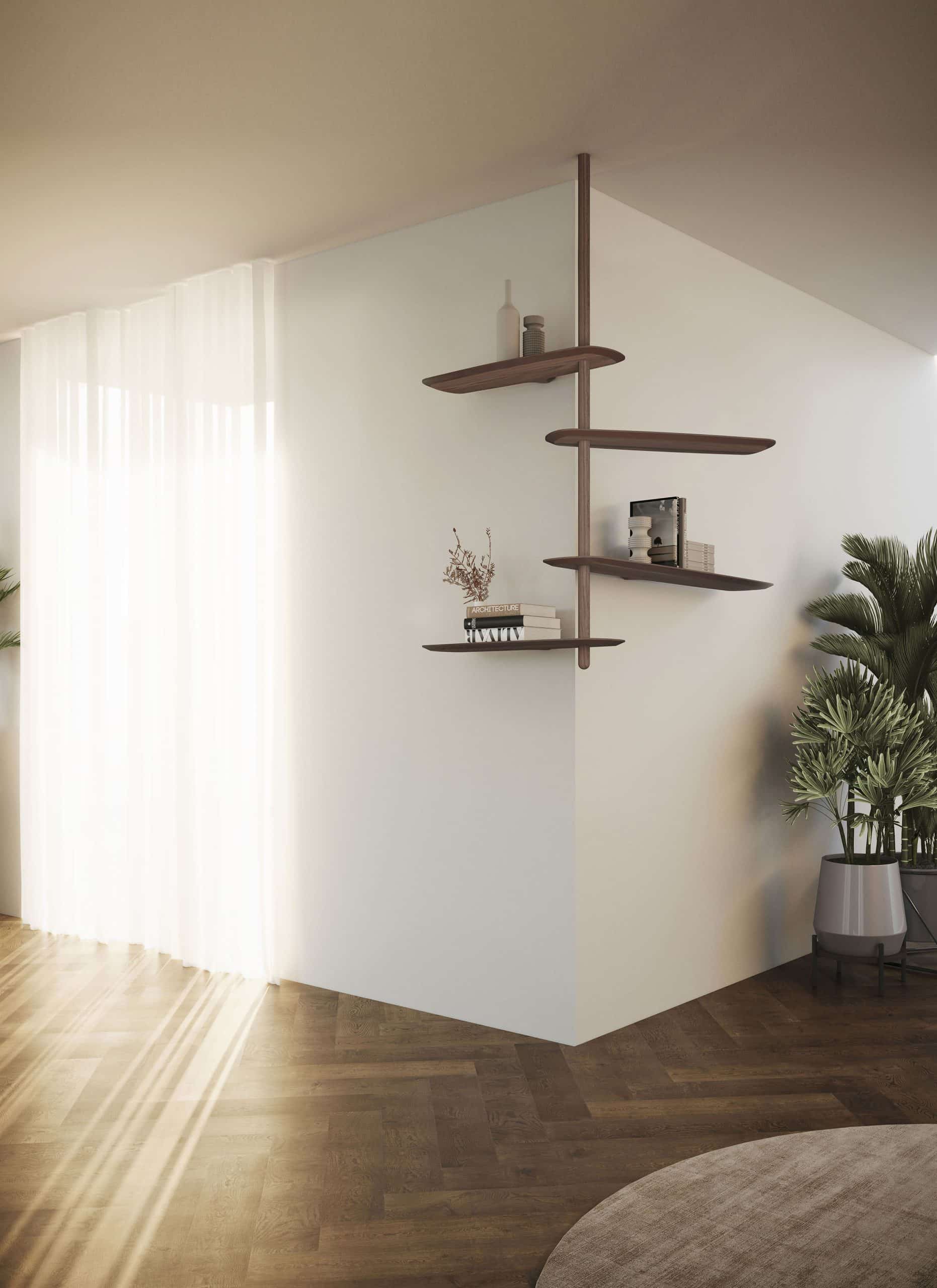 UNICA Wall Shelf - CONFIGURATION 09 Black Ash Veneer