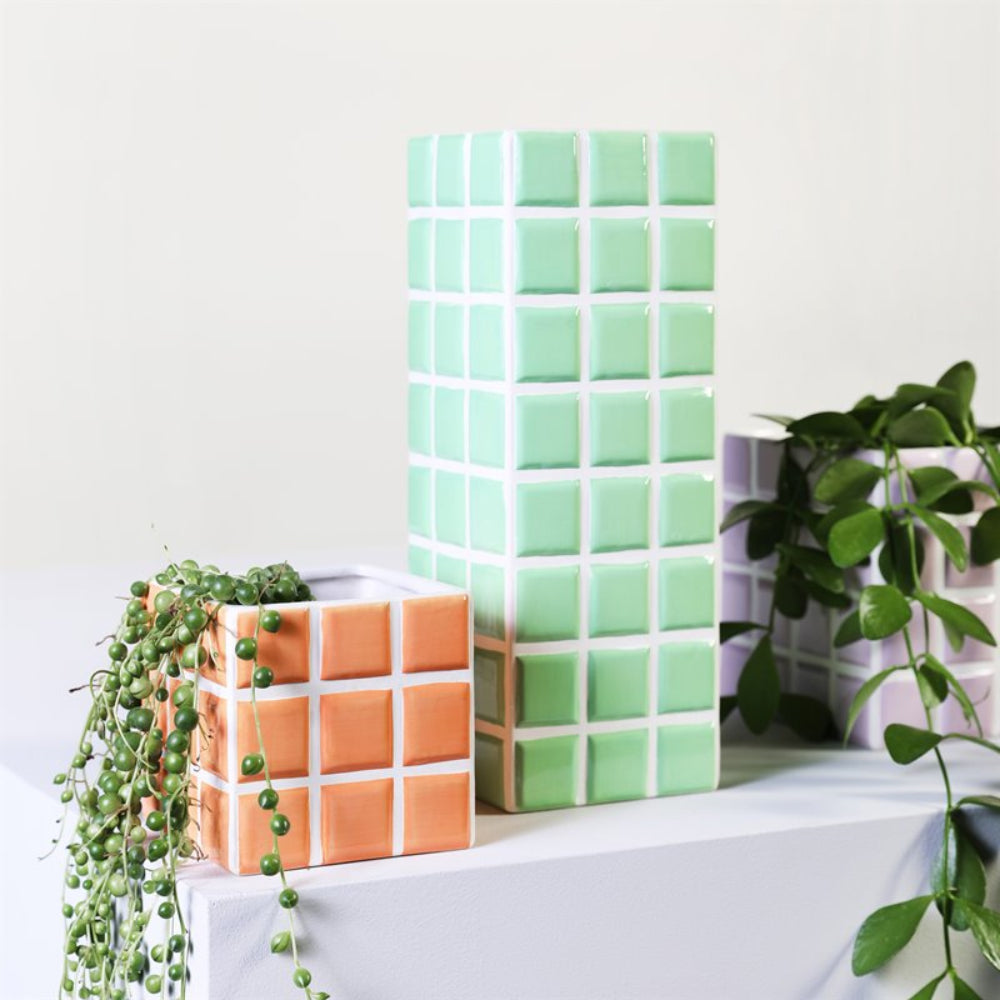 Váza TILE zelená