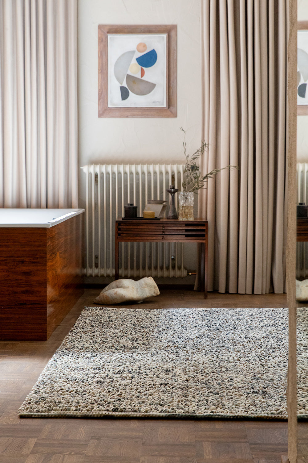 Koberec MARBLE béžovo-šedý