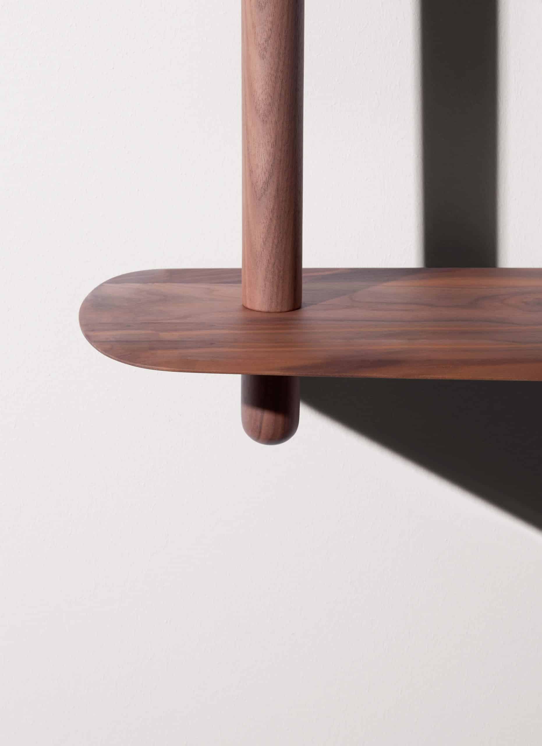 UNICA Wall Shelf - CONFIGURATION 09 Walnut Veneer