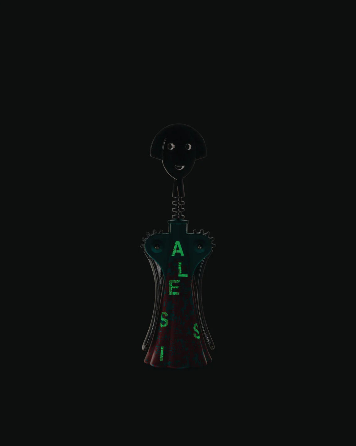 Otvírák na víno ANNA G. - LIQUID modrý s korálovým