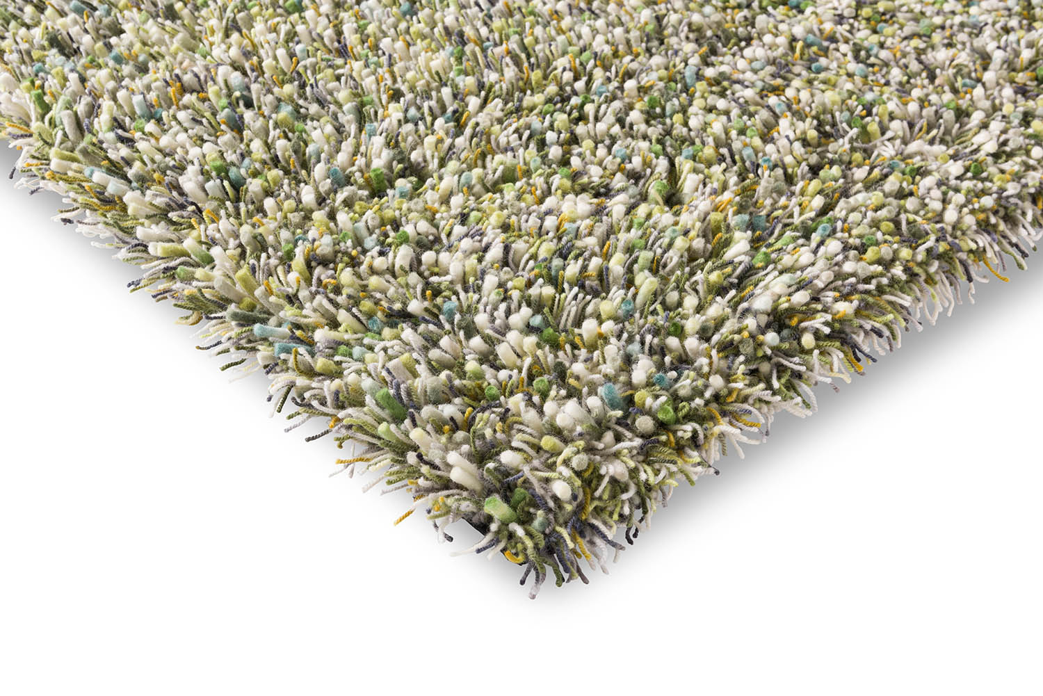 SPRING long pile carpet light green