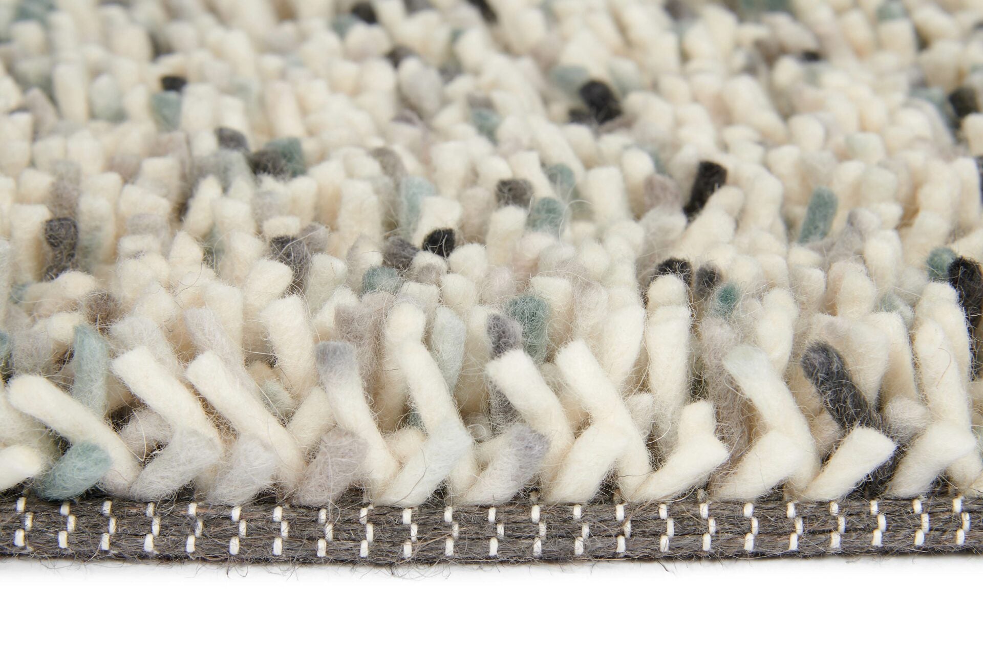 Koberec POP ART modro-šedý s dlouhým vlasem