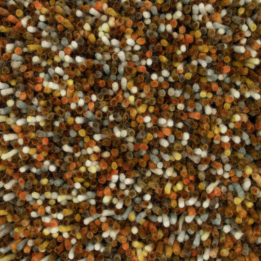 POP ART orange carpet with long pile