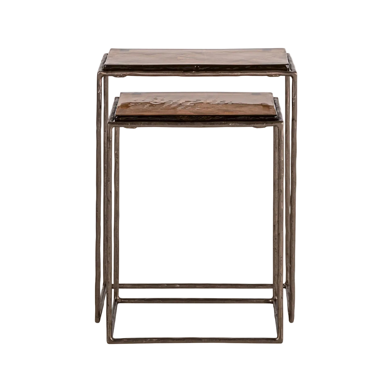 VILLANO Brown Side Table Set
