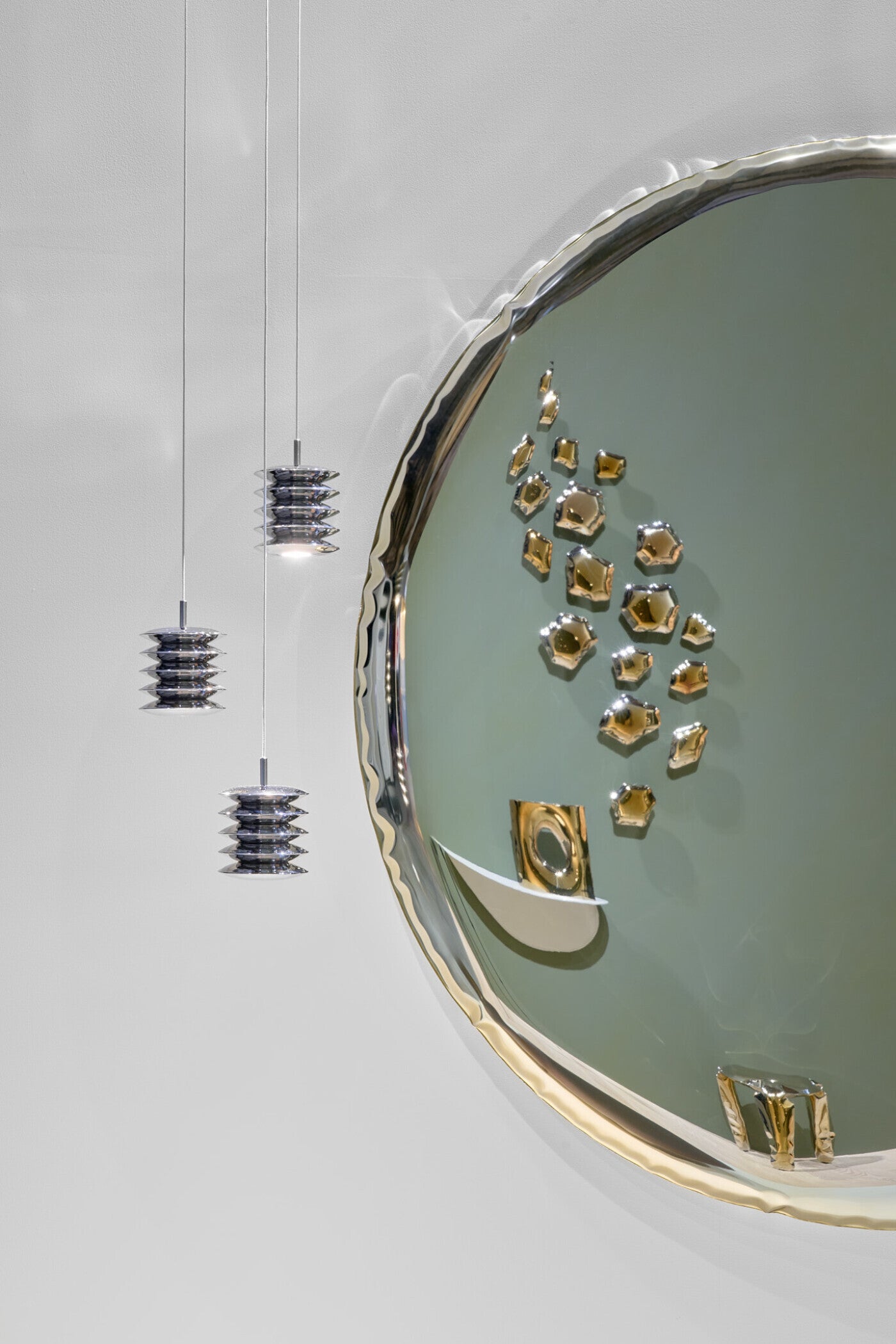 HARMONICA inox pendant lamp set