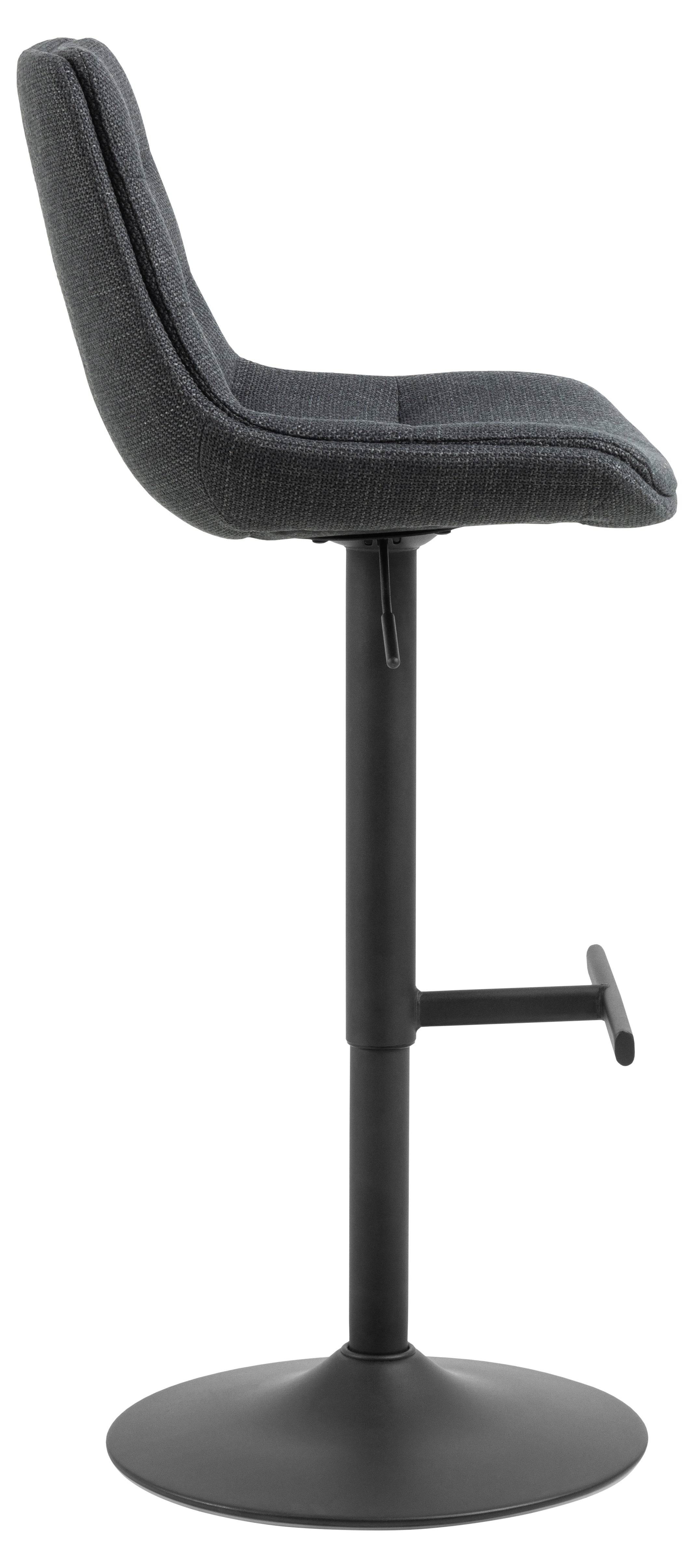 Sada barových židlí ADISA šedá s černým podstavcem