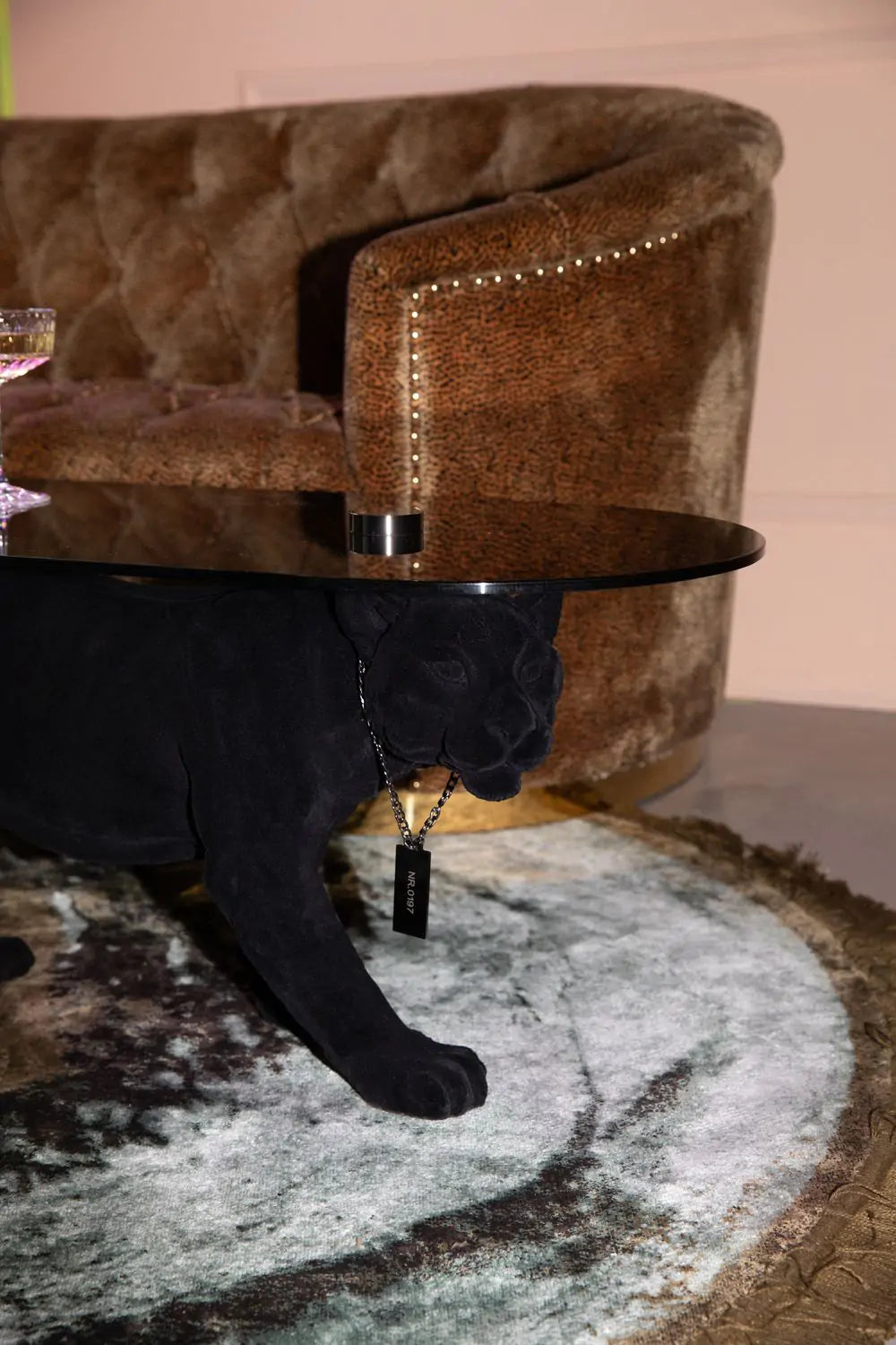 DOPE AS HELL black coffee table