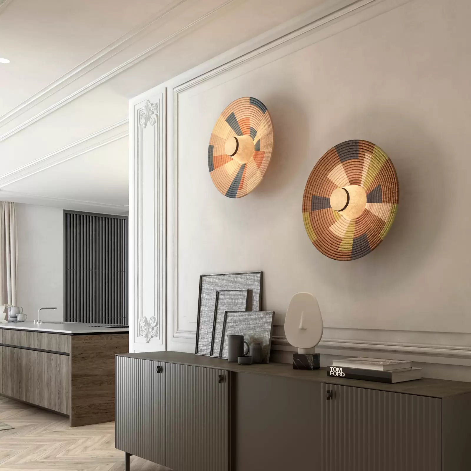 Nástěnné svítidlo PARROT hnědé