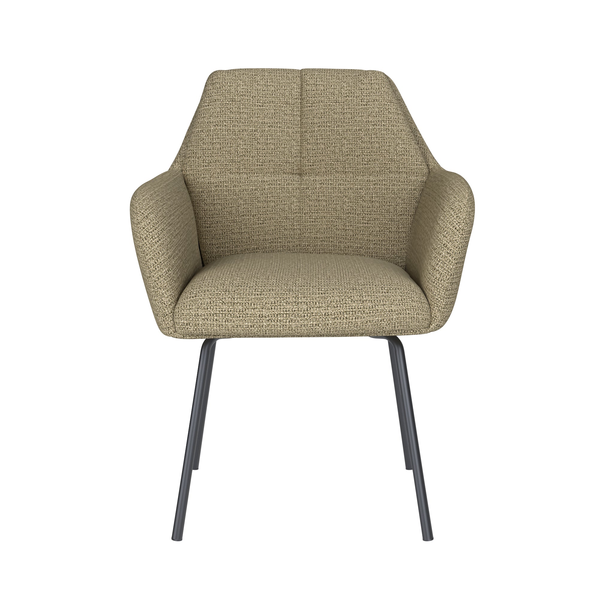 PETE chair green with black base