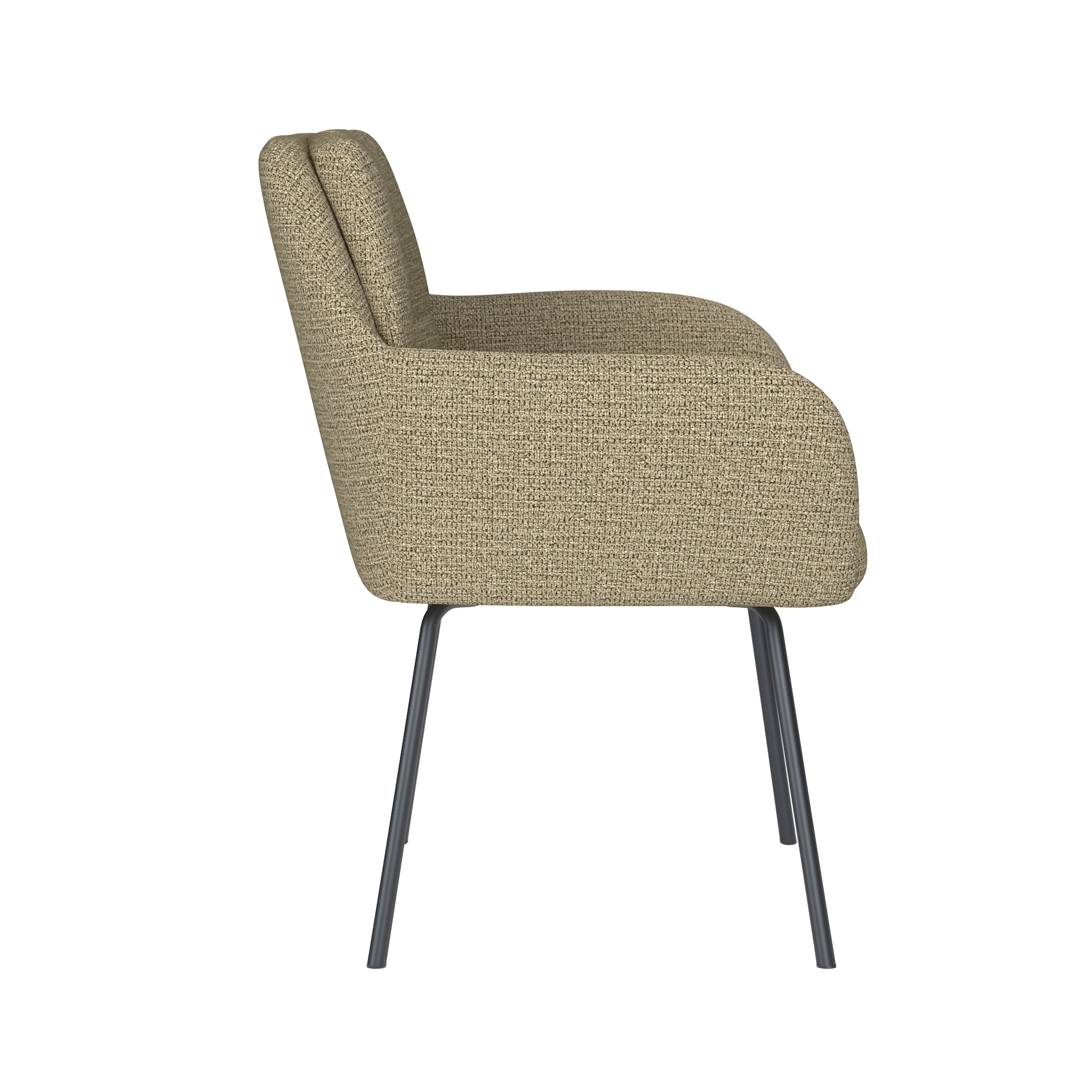 PETE chair green with black base