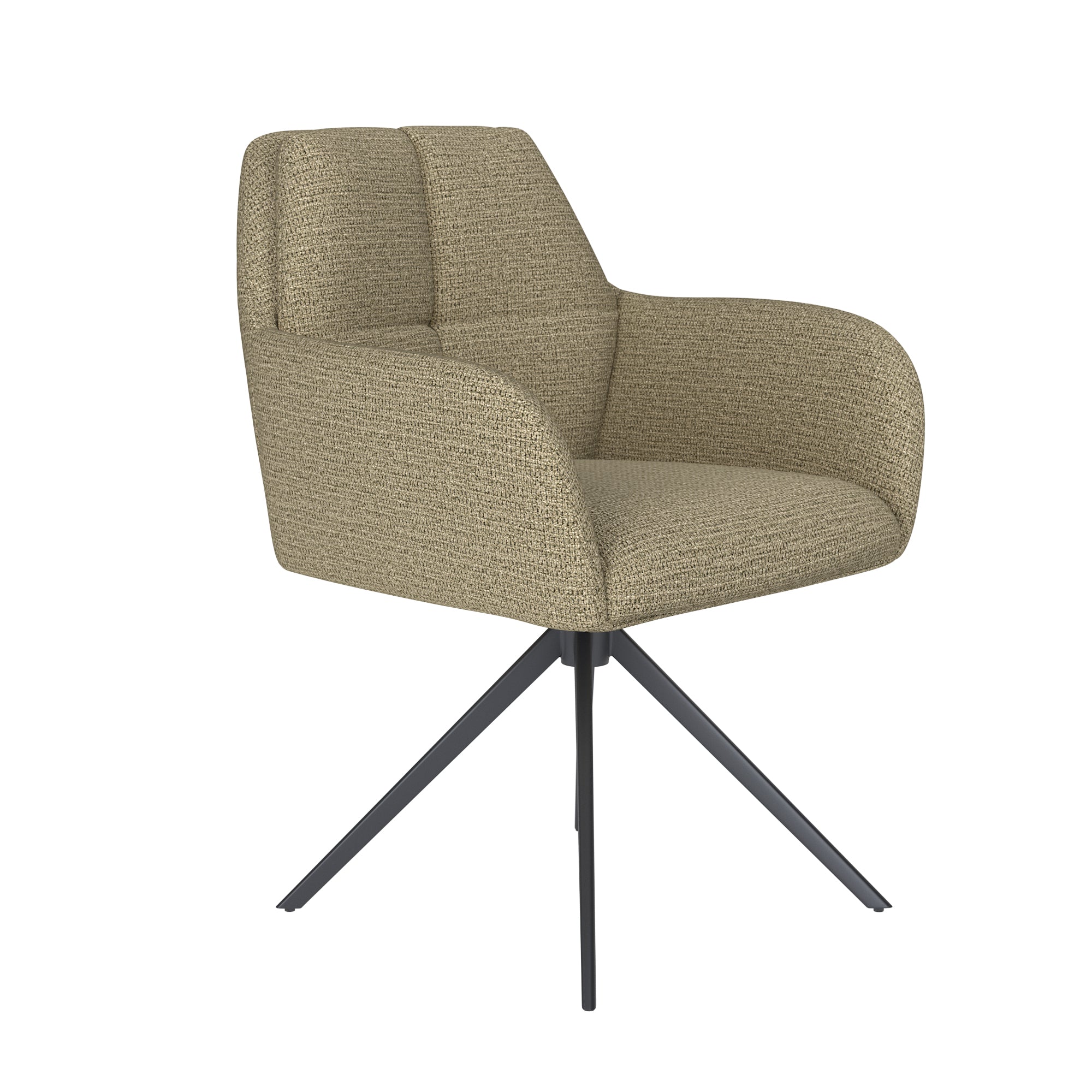 PETE chair green with black base