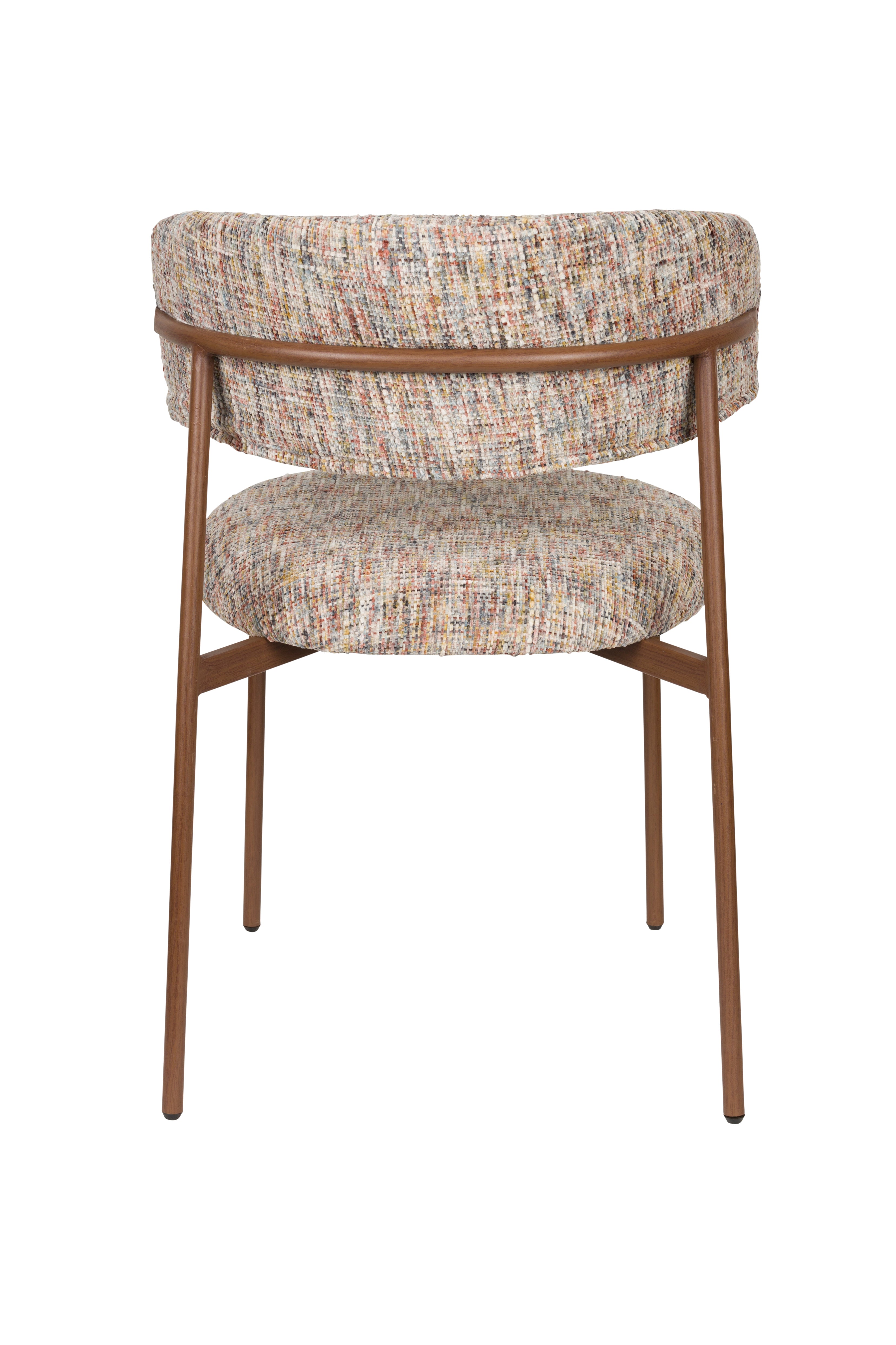 CLAES chair beige mélange with brown base