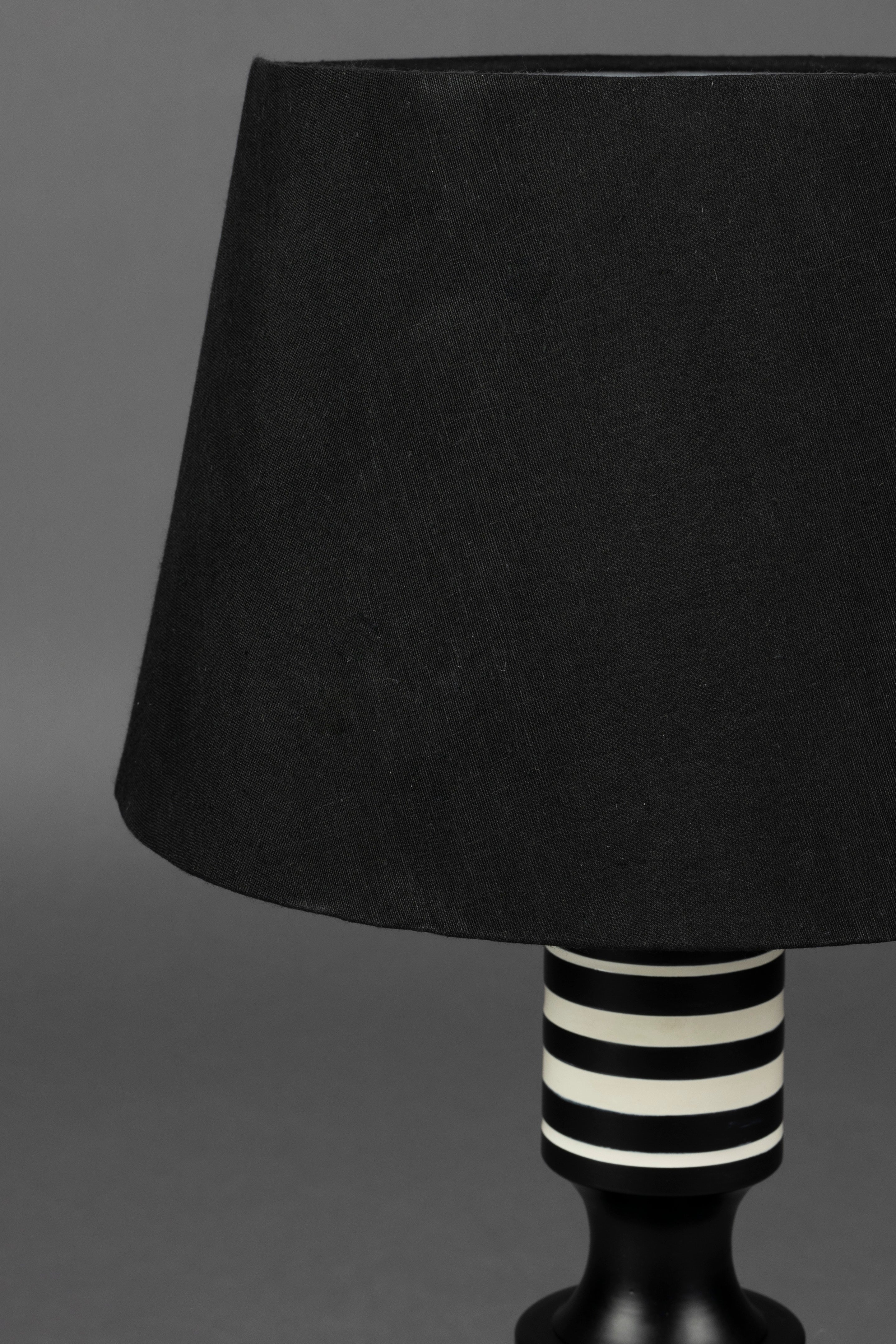 VIRGIL table lamp black with white finish