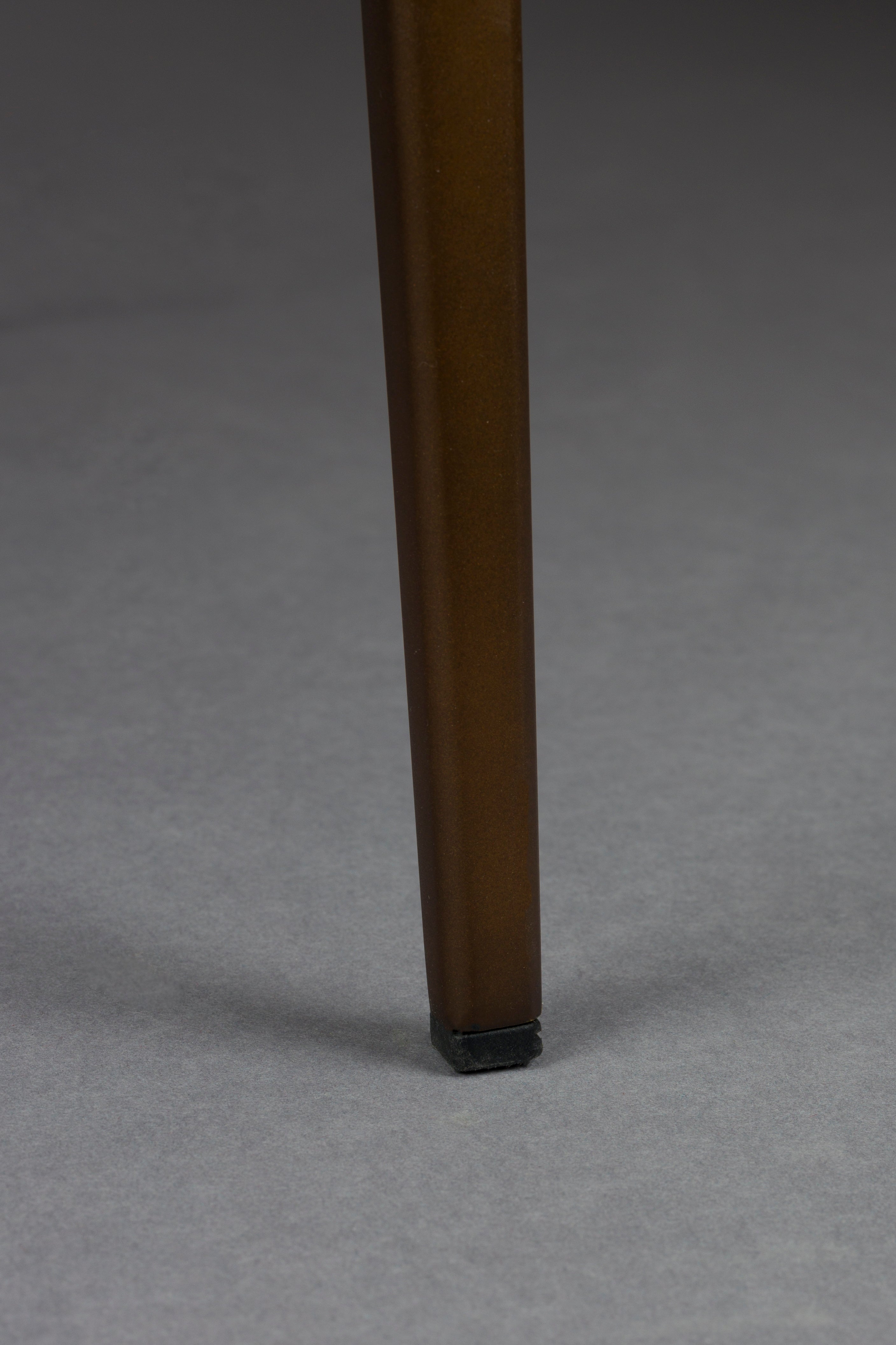 Židle PORTLAND béžová s hnědým podstavcem