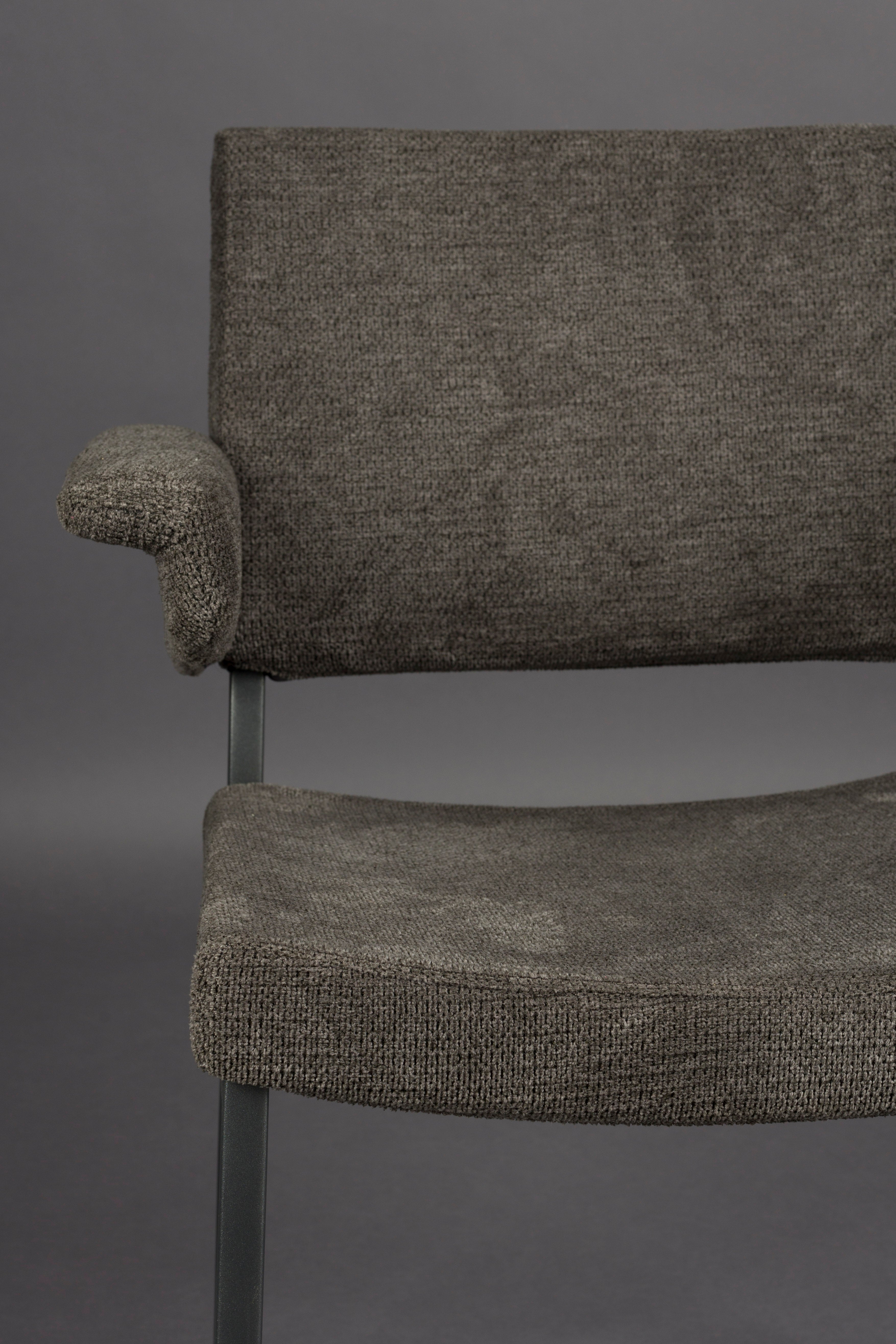PORTLAND chair gray with dark gray base