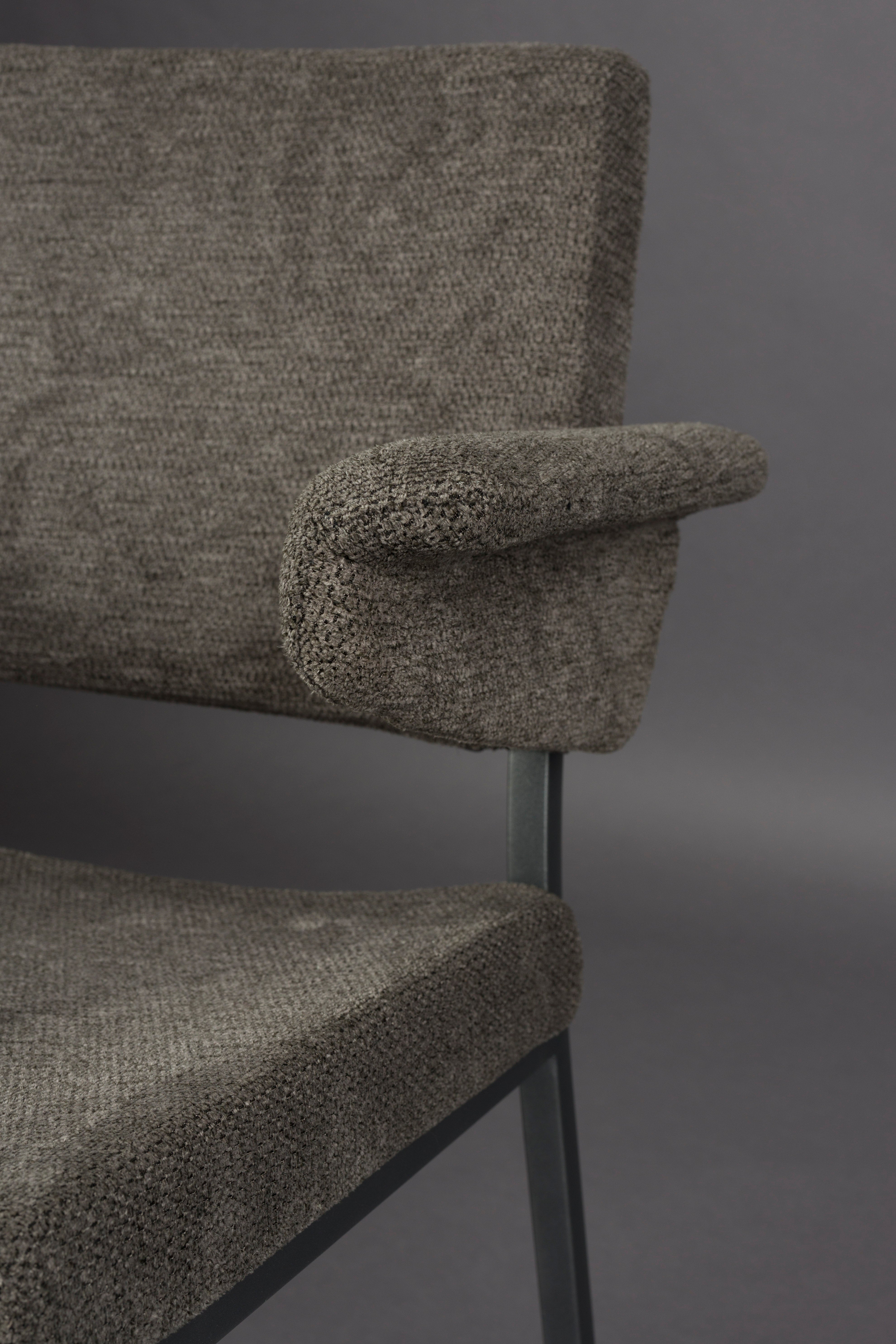 PORTLAND chair gray with dark gray base