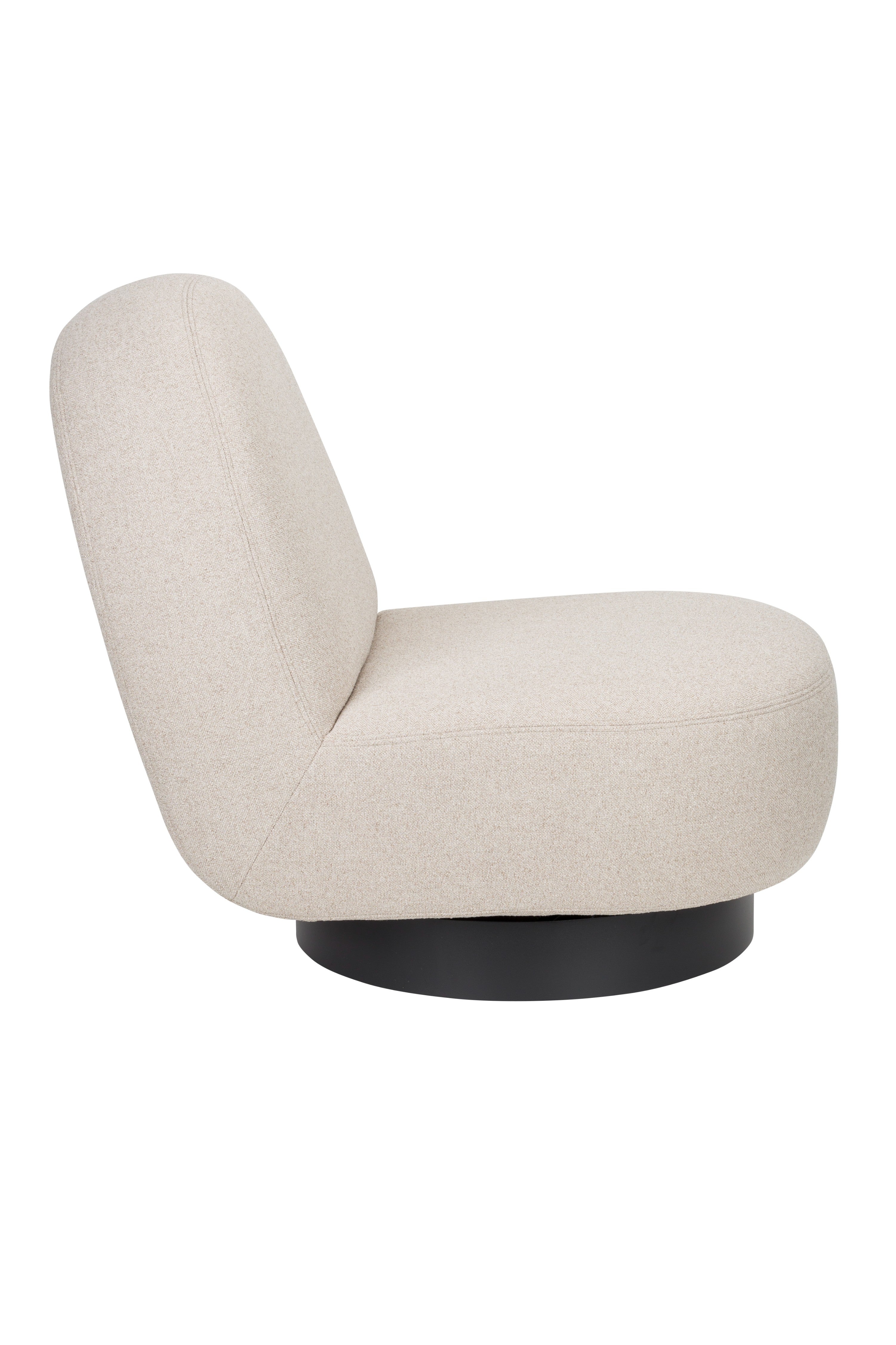 EDEN armchair cappuccino with black base