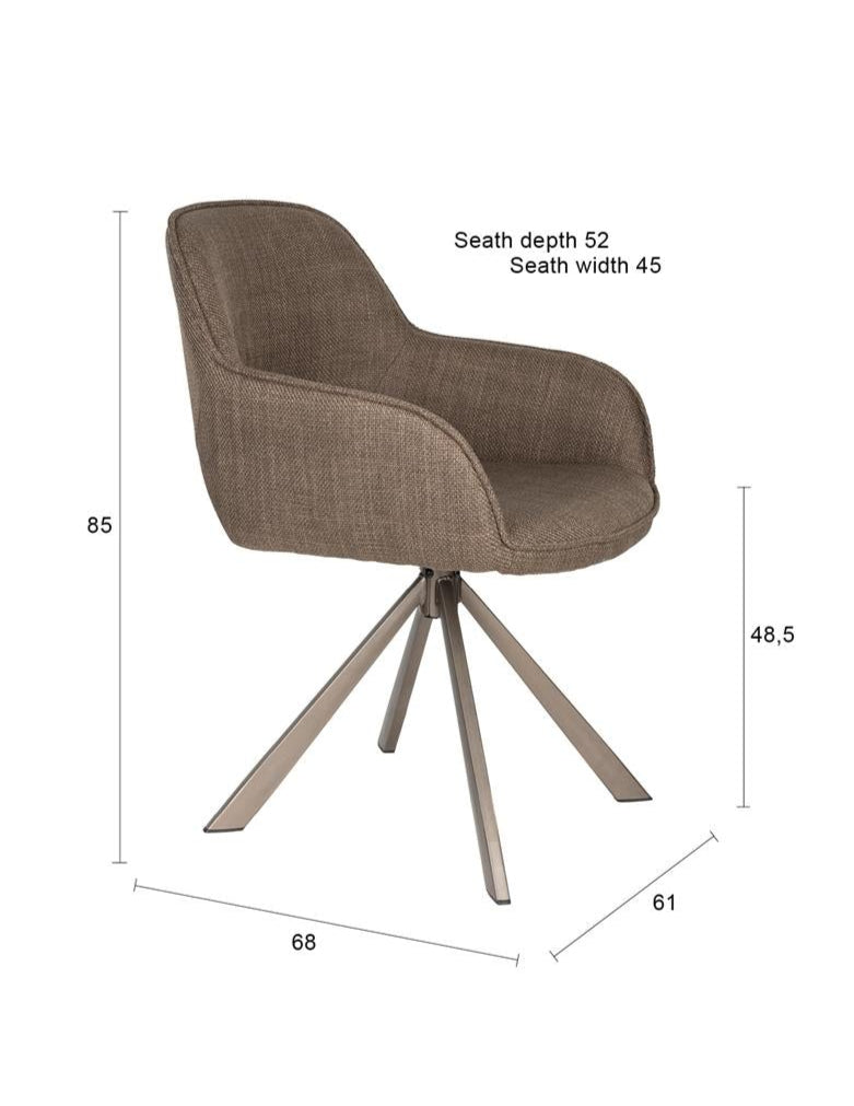 TOYE Chair Brown