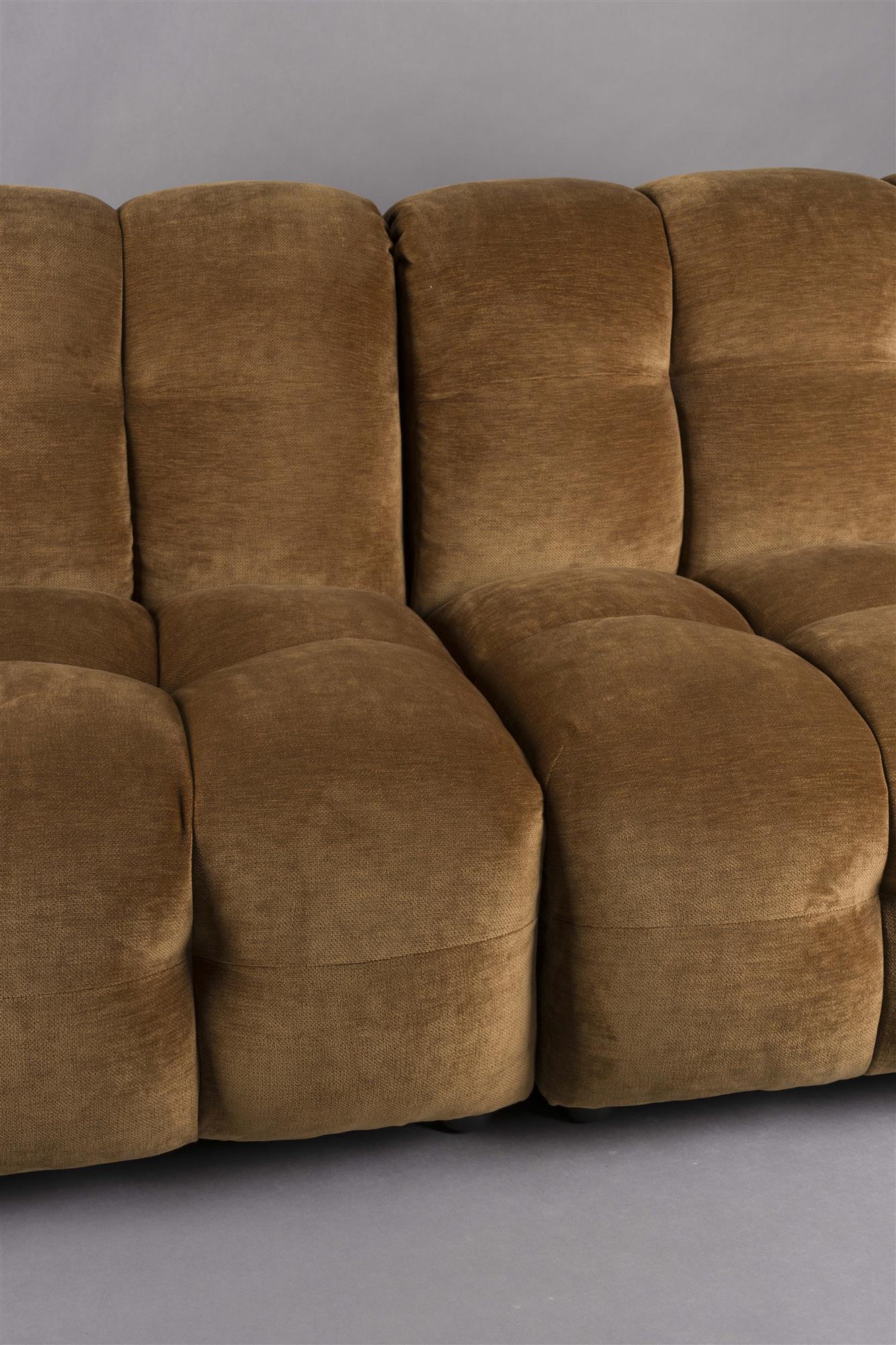 3-Seater Sofa HACKMAN in Cognac