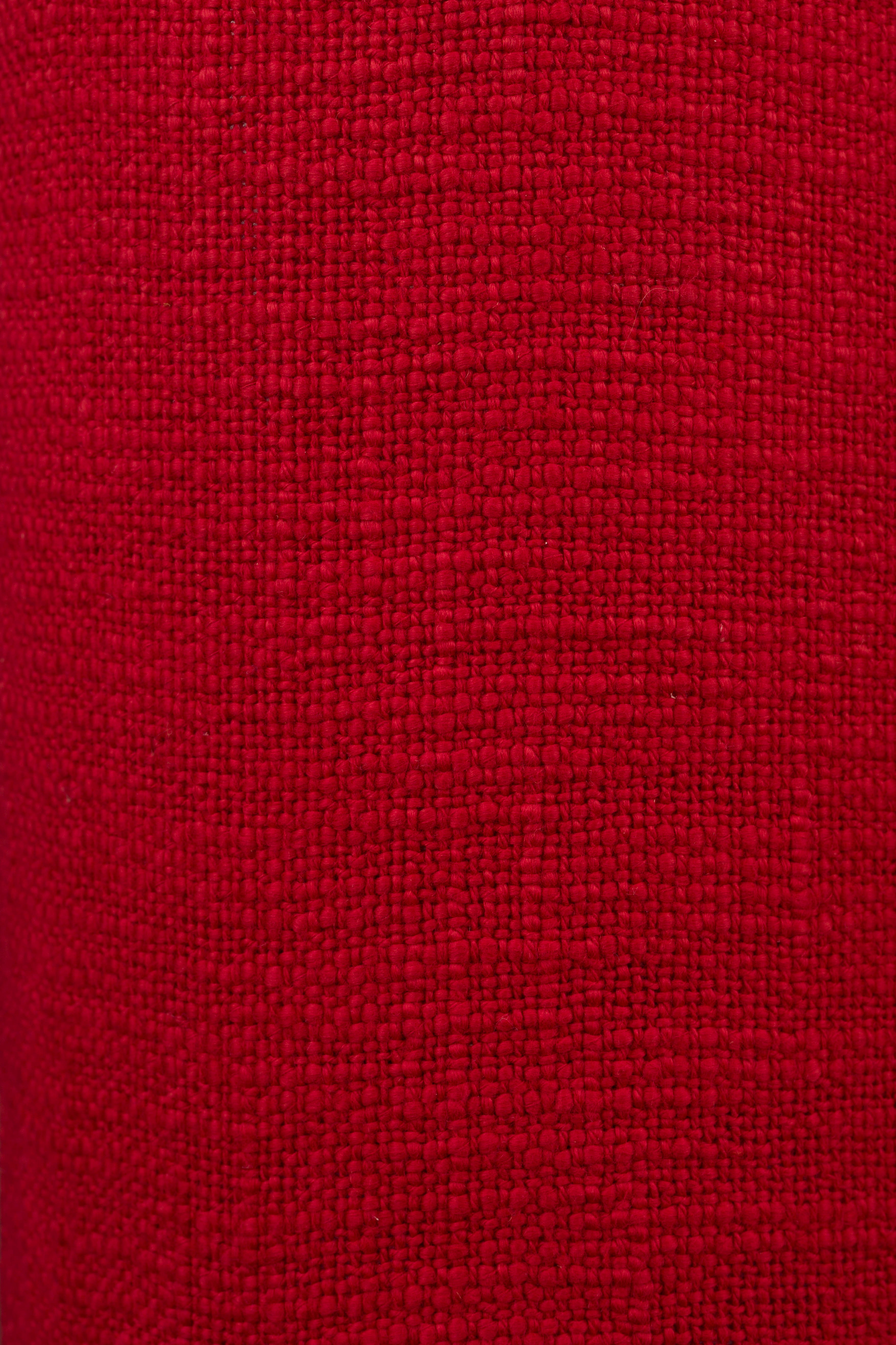 JULES table lamp red with brown base