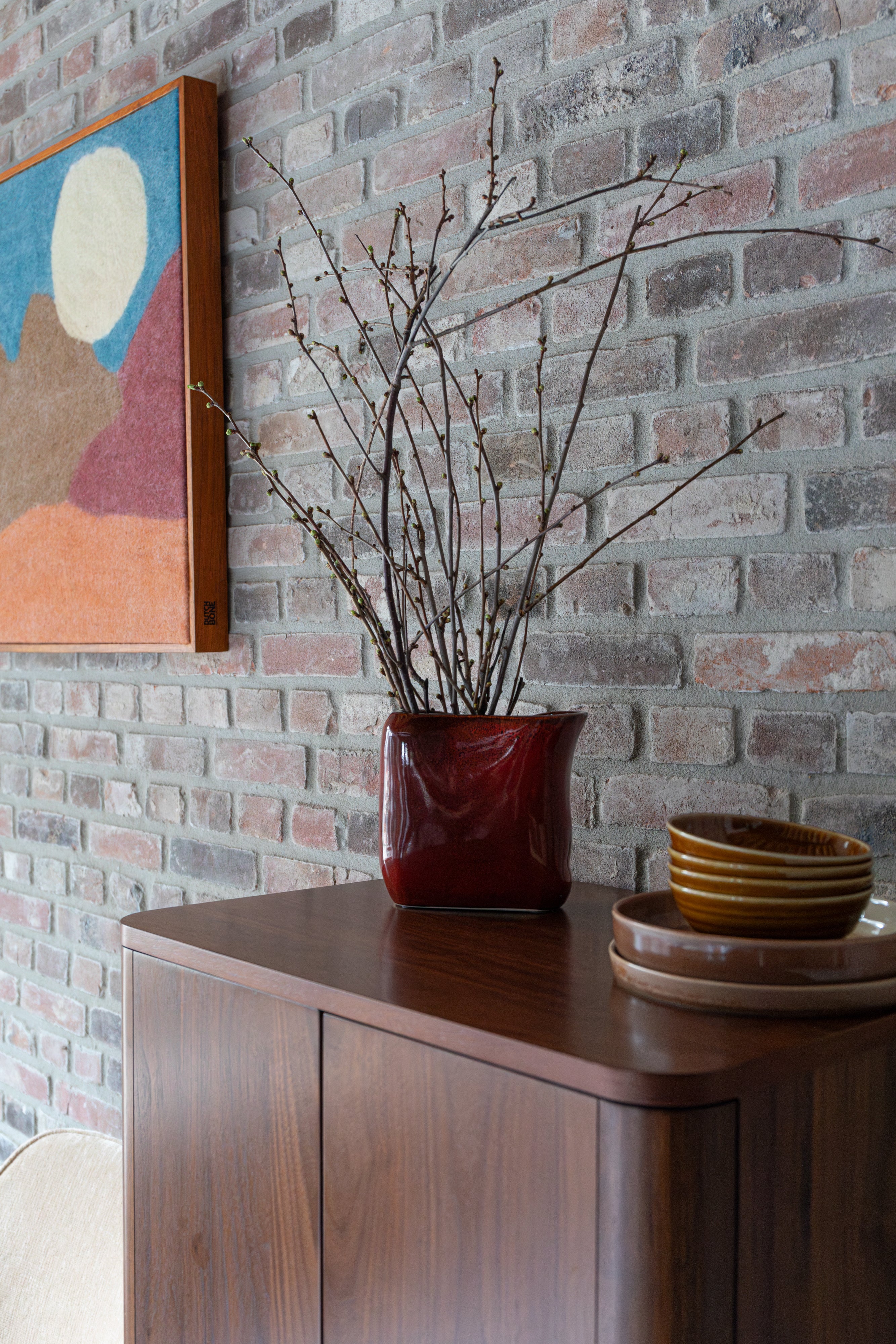 Váza EDNA červená