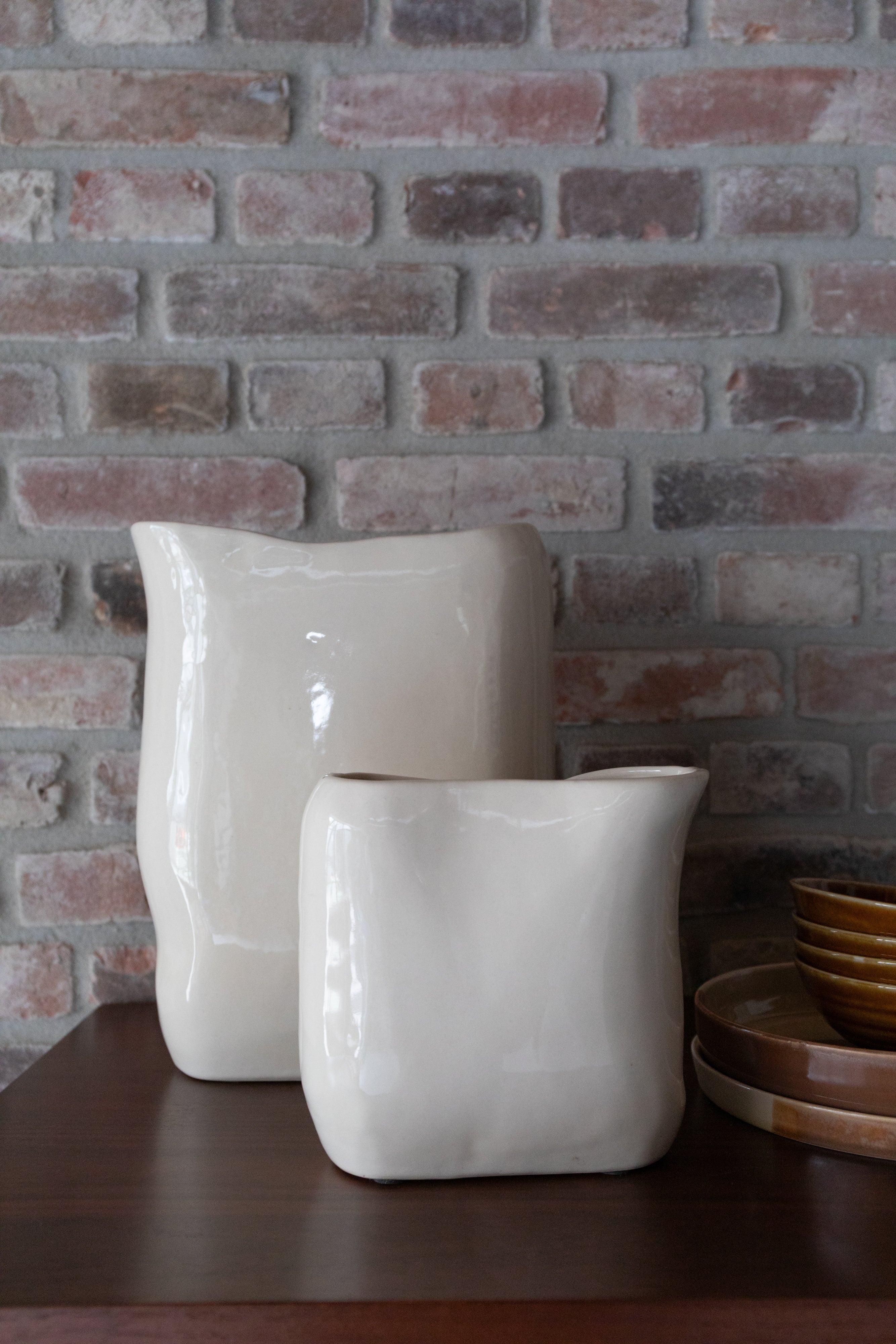 Váza EDNA béžová