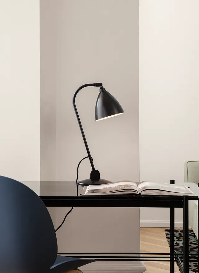BESTLITE BL2 Table Lamp in Chrome with Porcelain Shade
