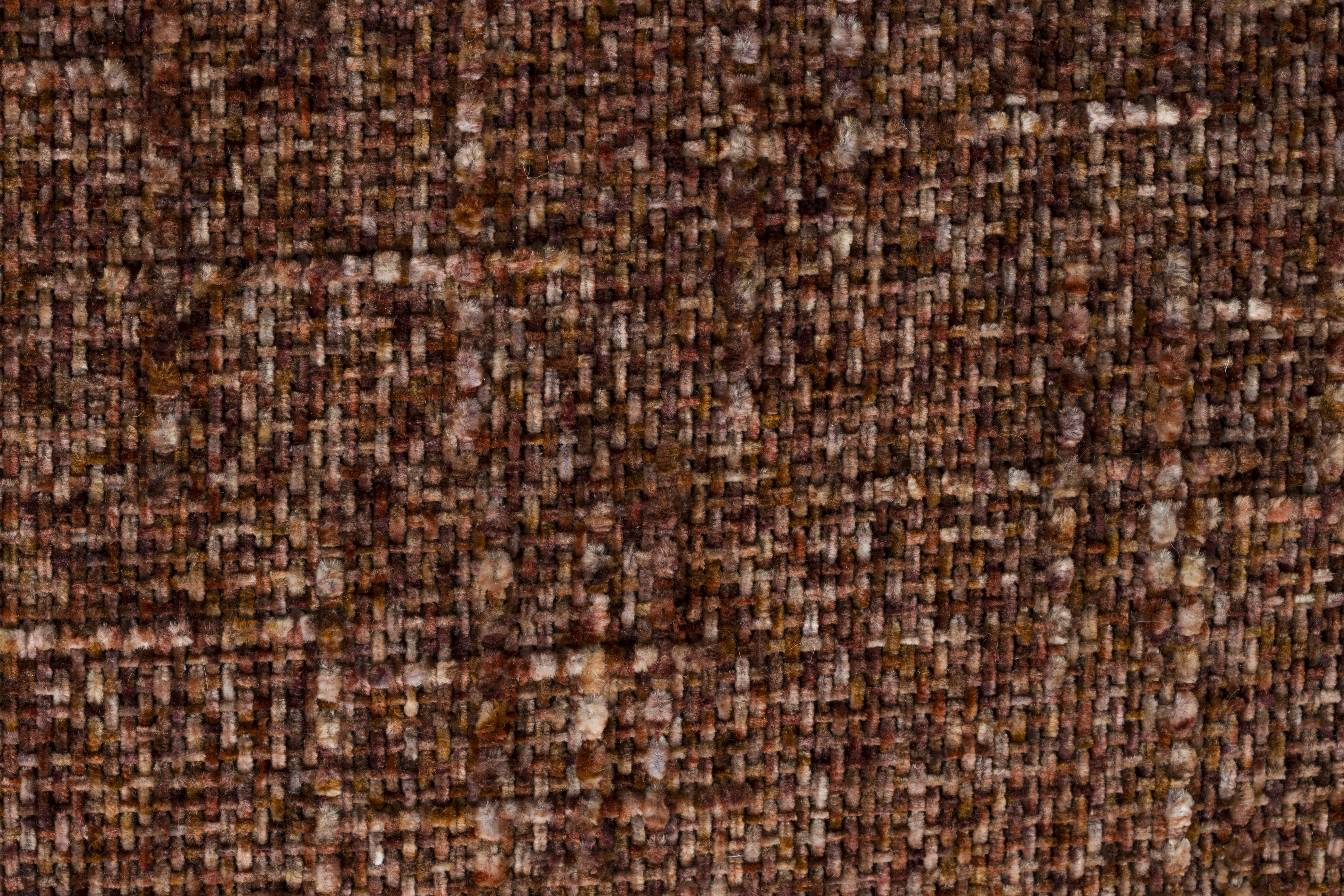 KENT armchair in burgundy with red