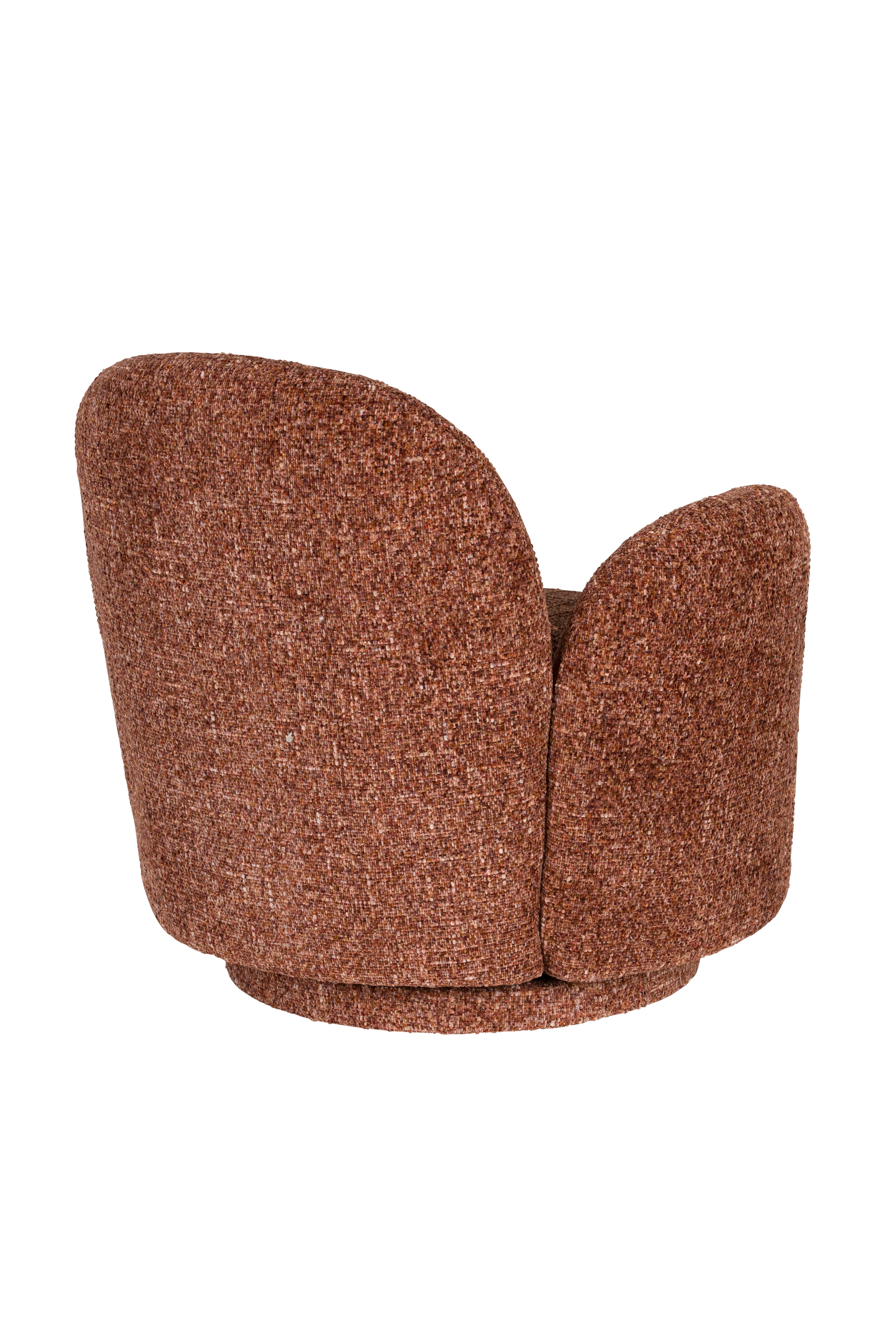 Křeslo otočné ROSE bordový melír