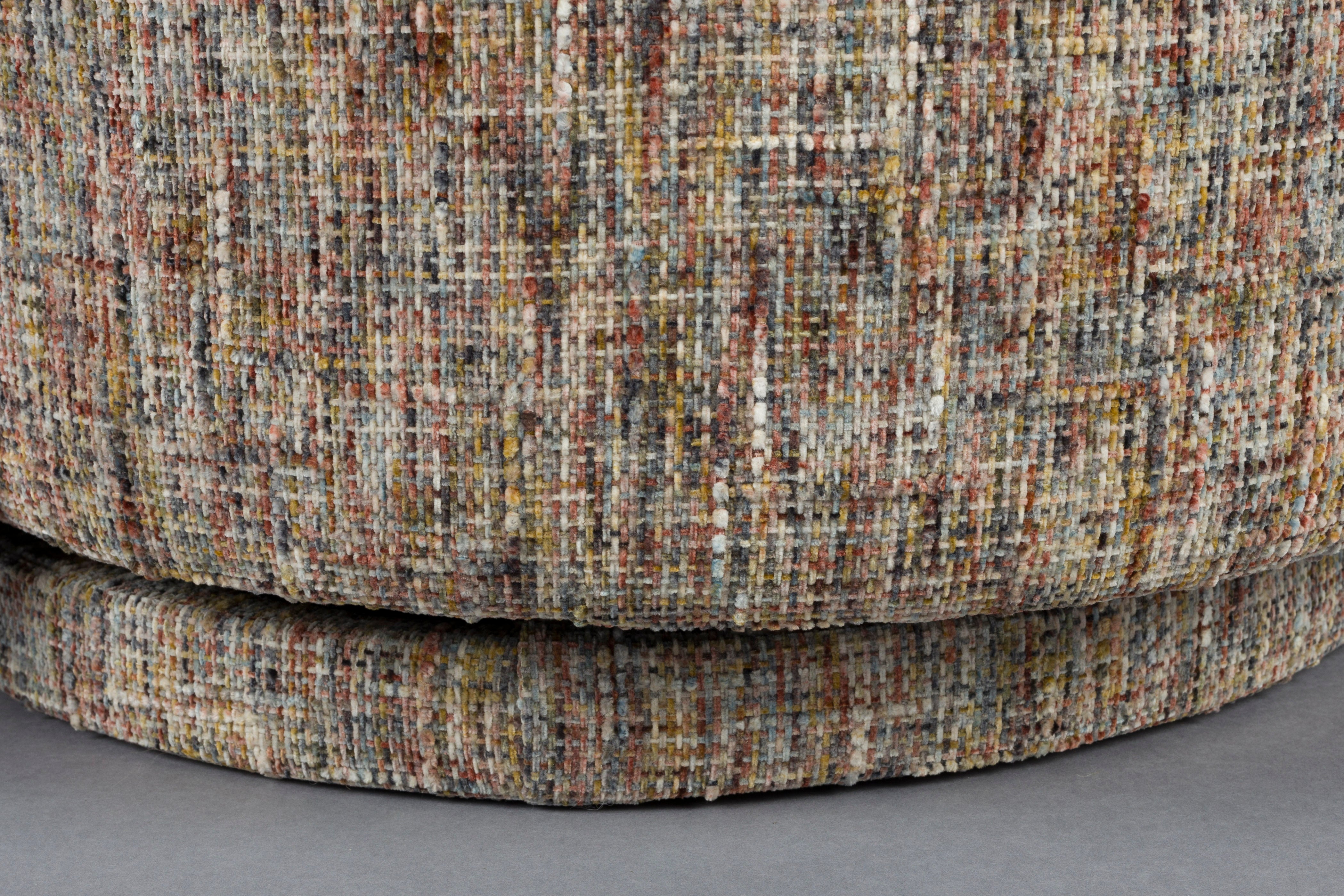 Křeslo otočné ROSE hnědý melír