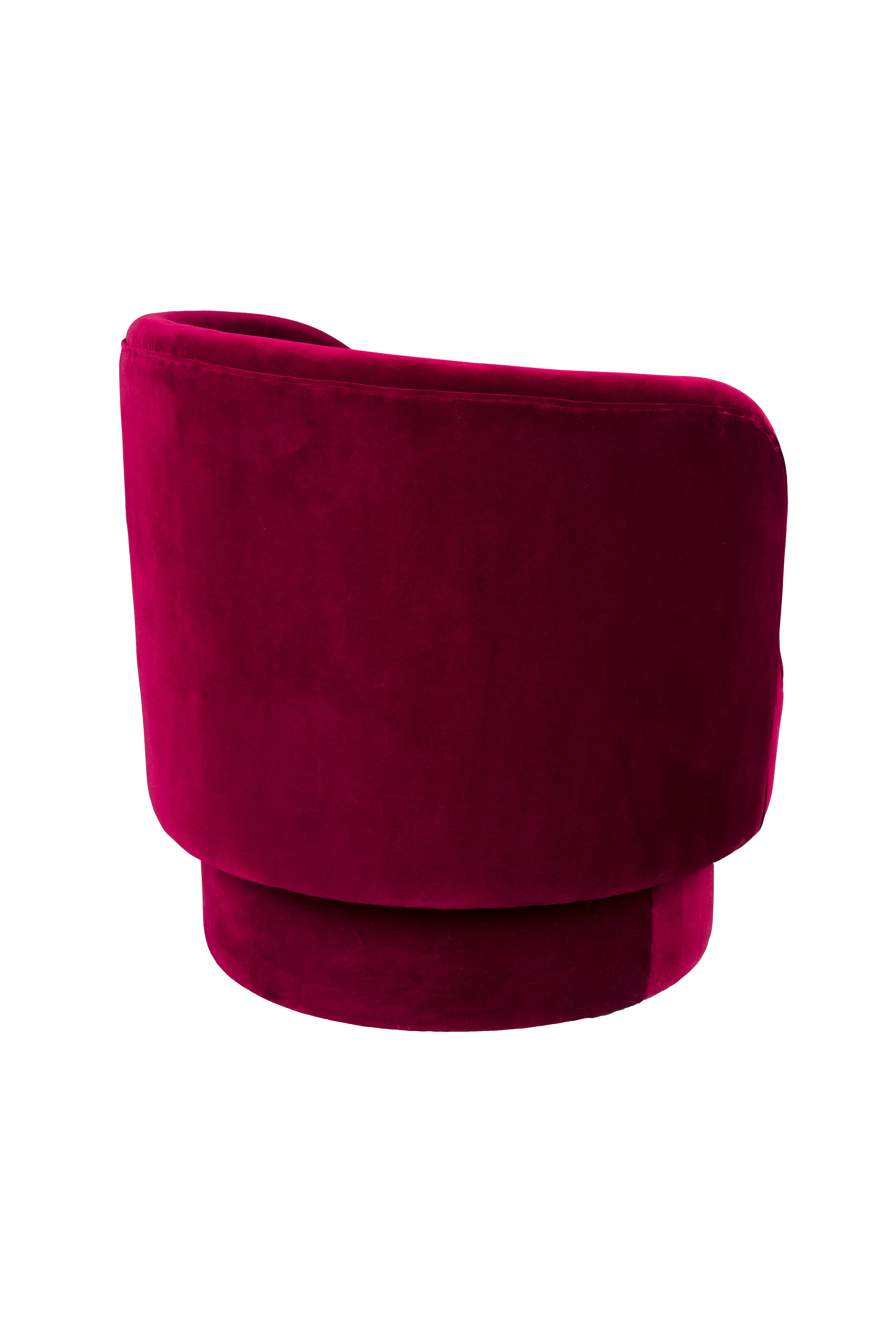 DOROTHY swivel armchair dark fuchsia
