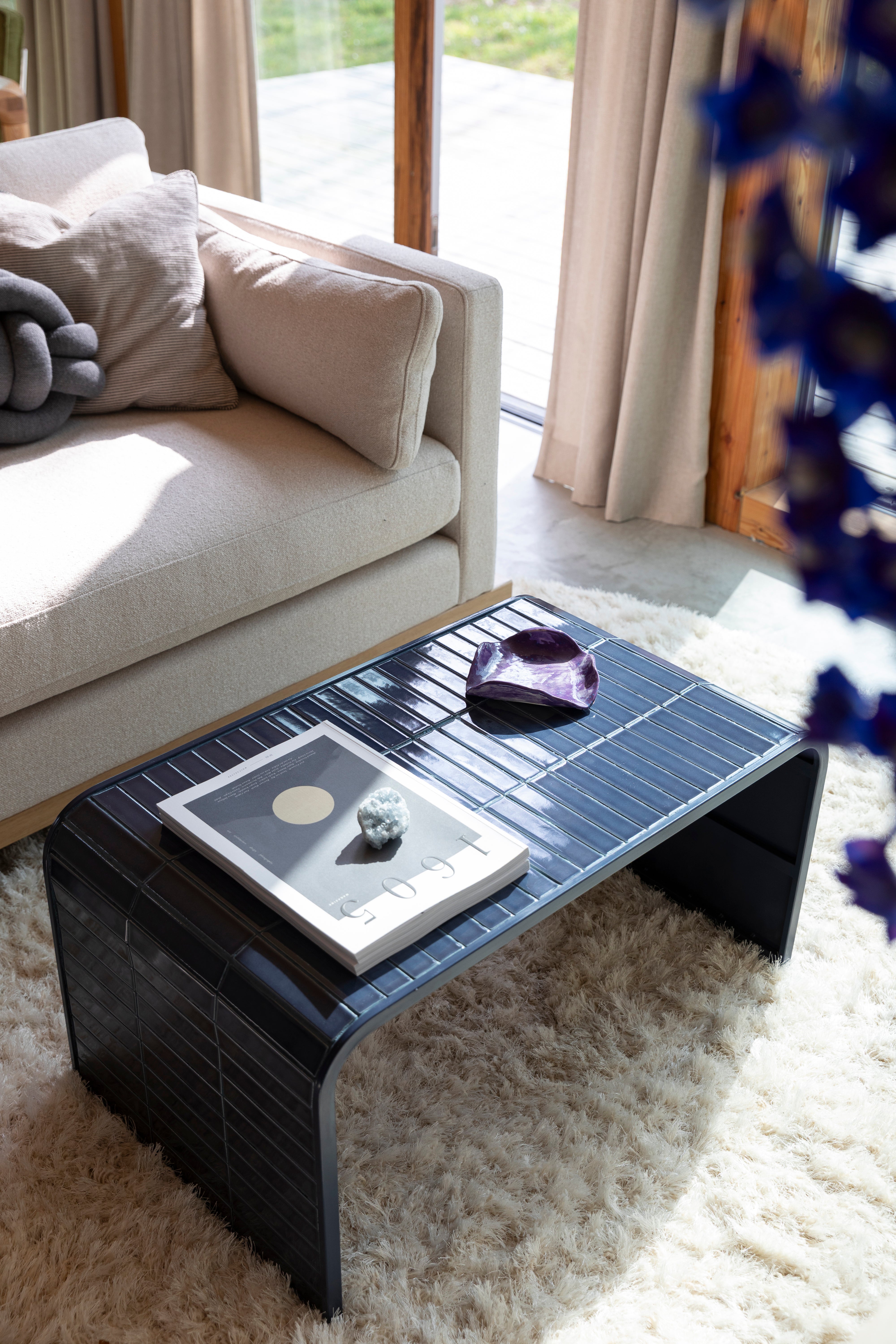 TILES blue coffee table