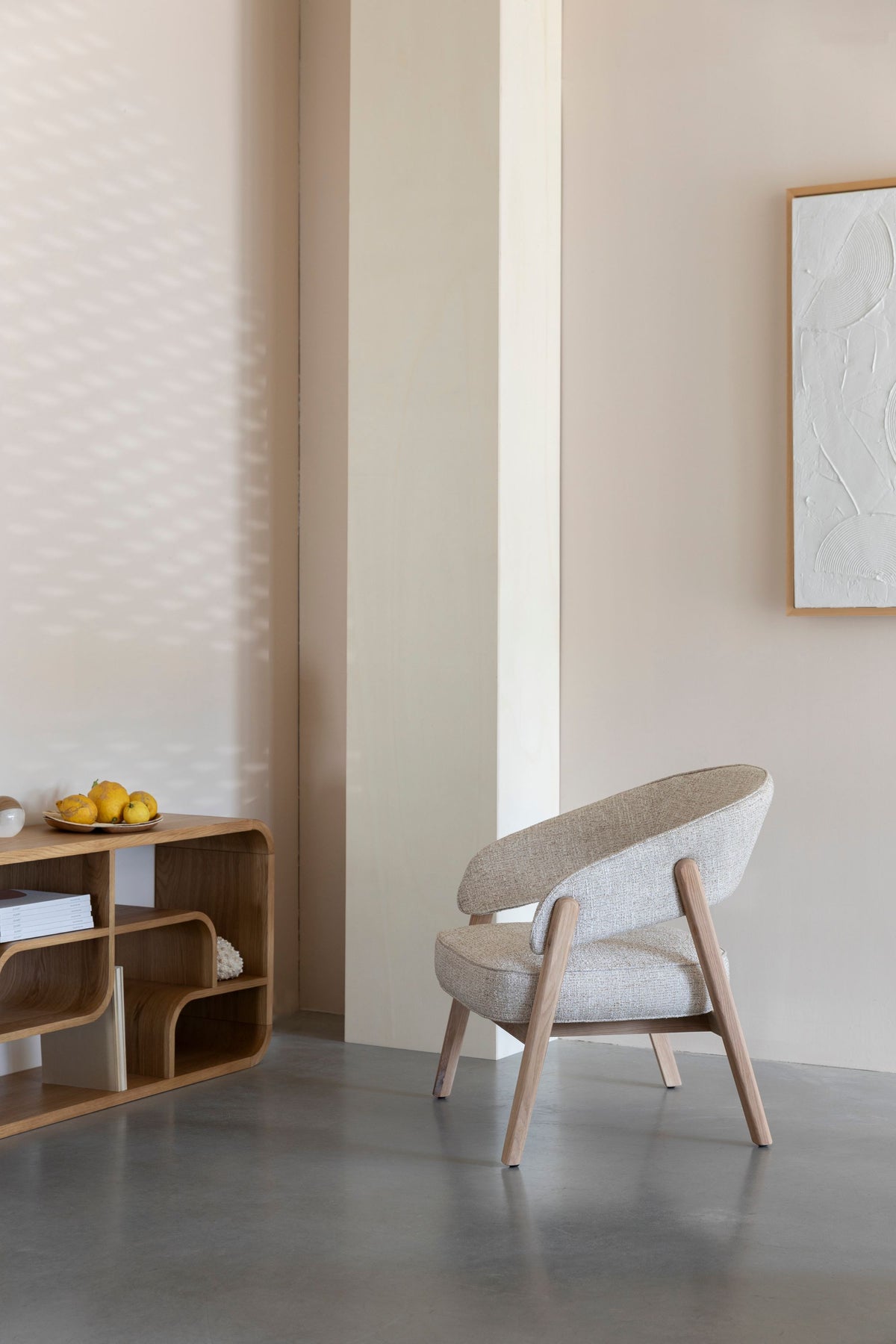 Fotel BRIGHT beżowy – Zuiver