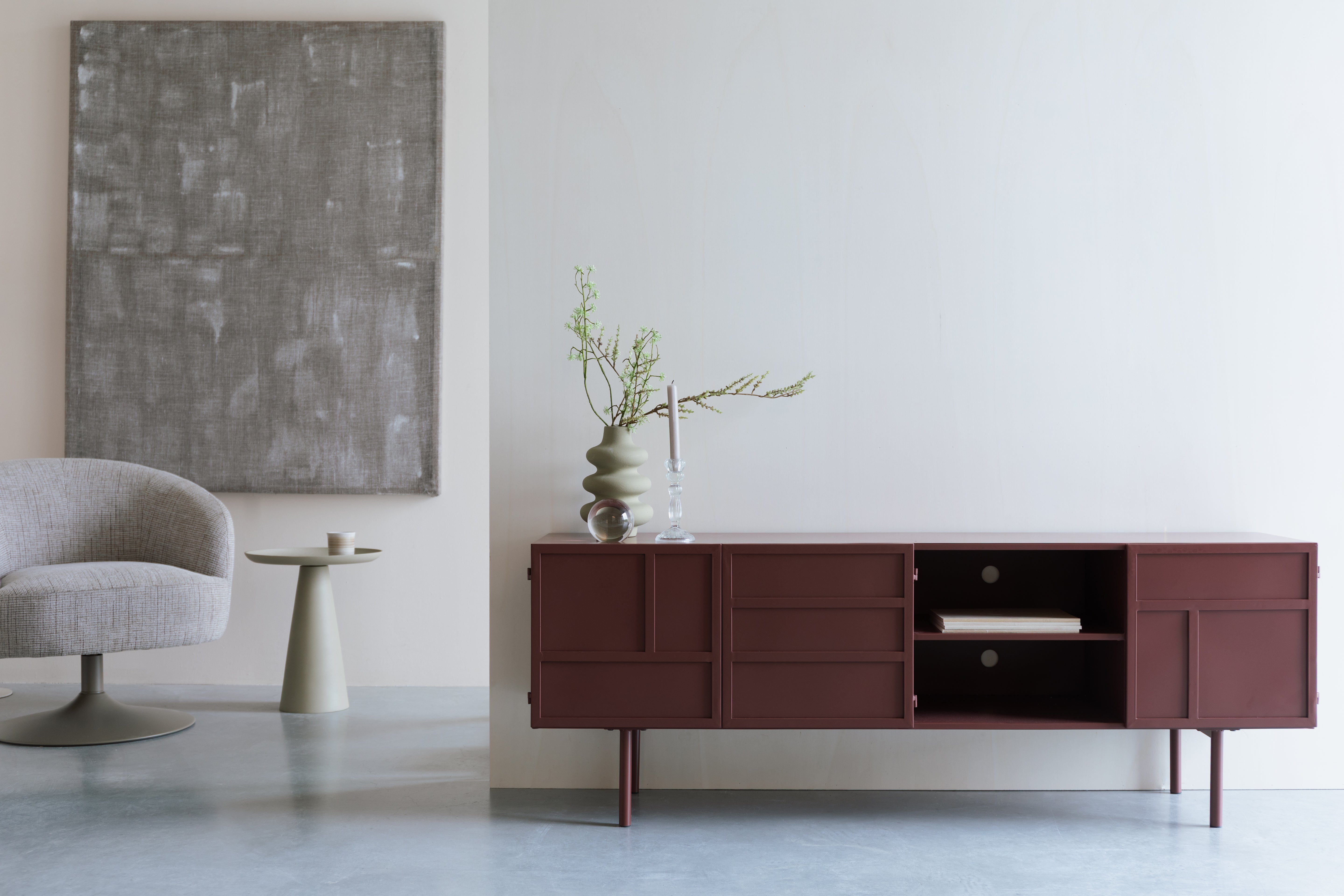 DAVIS TV cabinet rusty brown