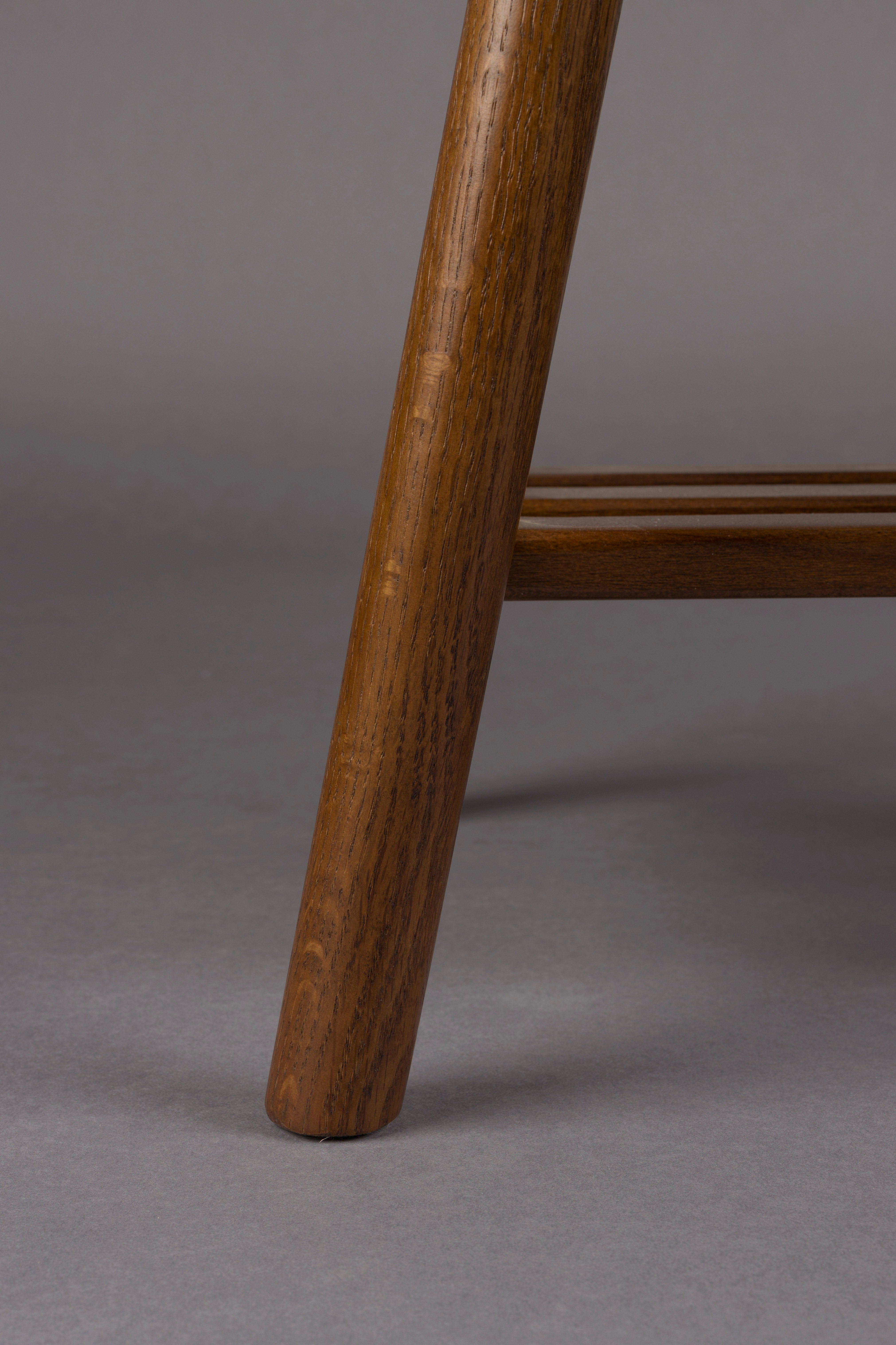 KINTARO Stool Dark Brown Oak Wood