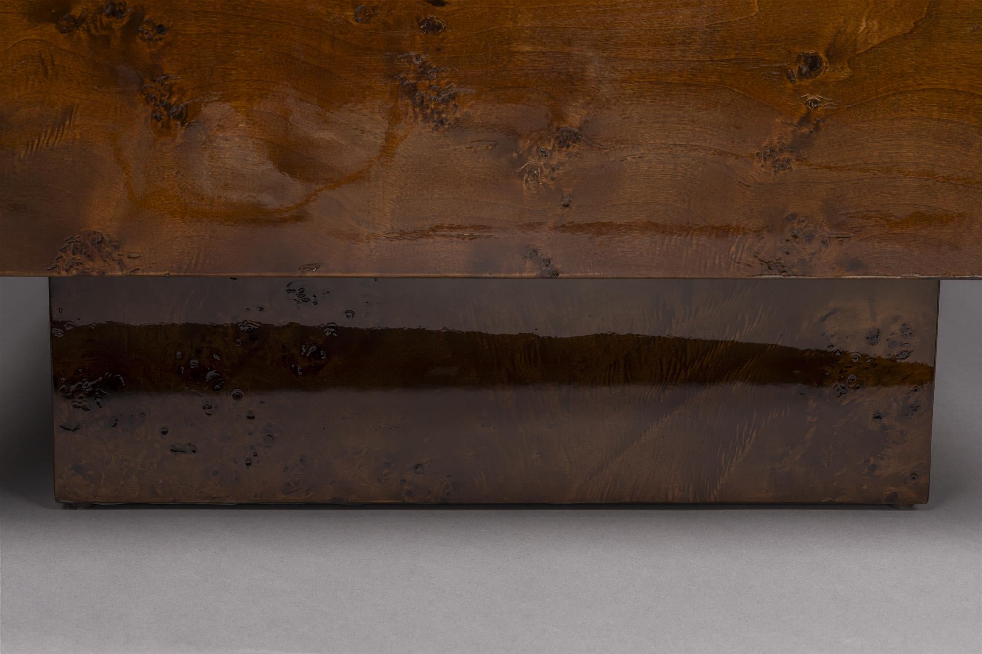 QUINN walnut veneer coffee table