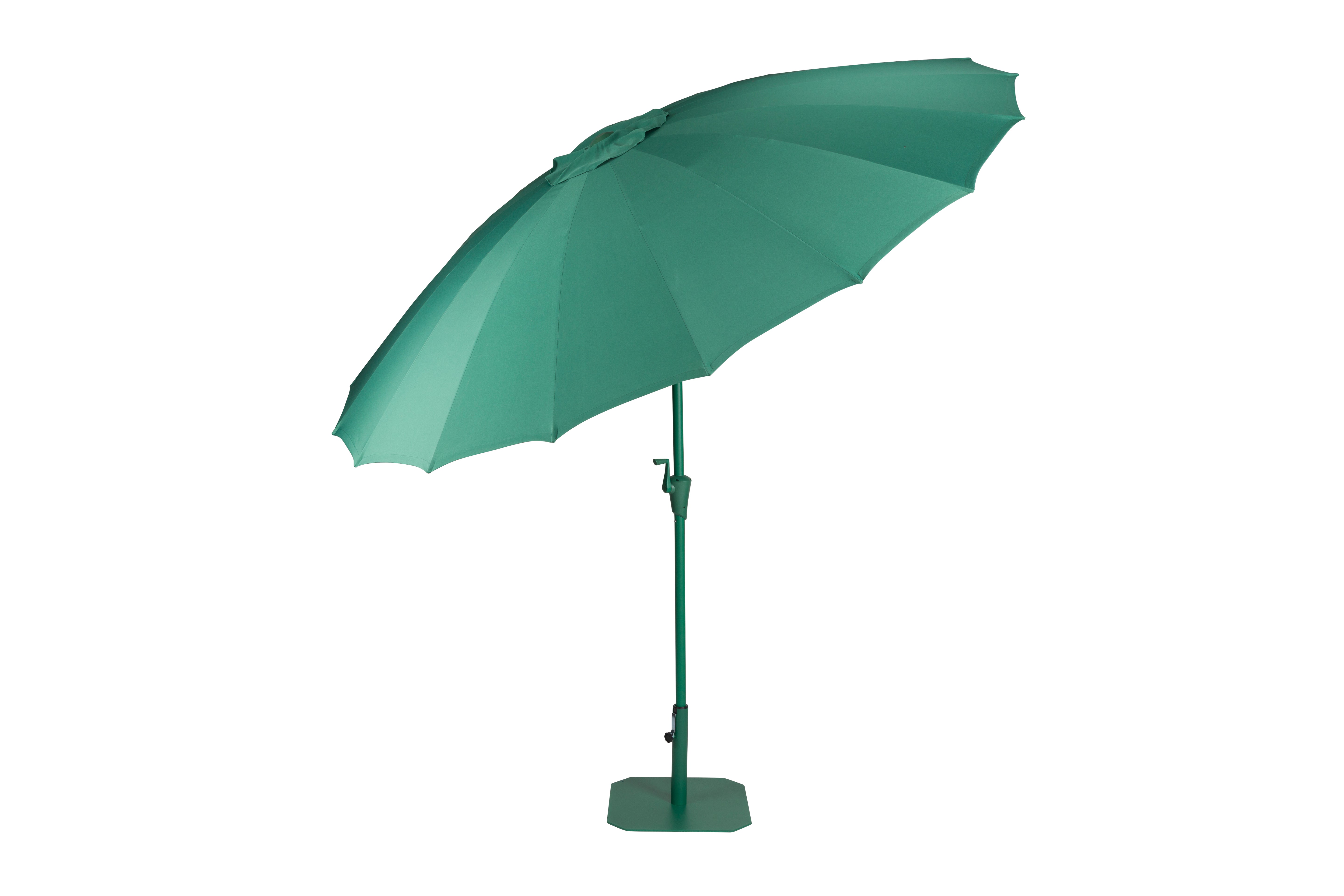 SUNSHINE green parasol with base