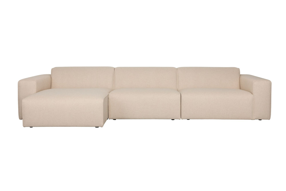 Sofa 4,5-osobowa MILKA piaskowy lewostronny – Zuiver