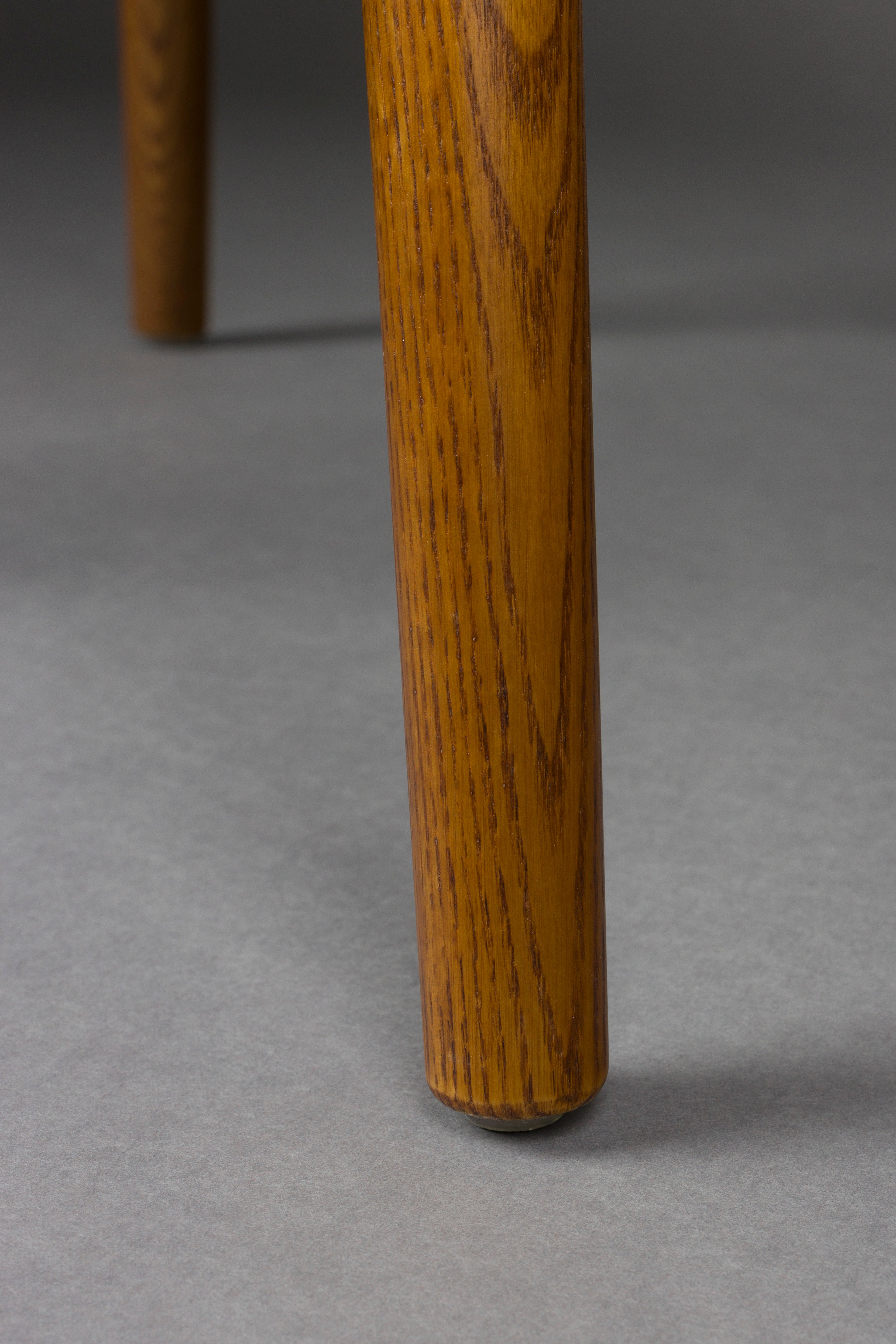 Židle TAYLOR béžová s dřevěnou základnou