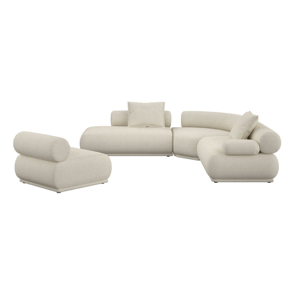 Sofa 7,5-osobowa REMBRANDT beżowy prawostronny – Zuiver