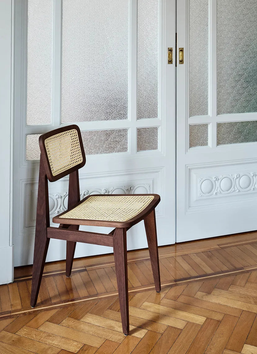 C-CHAIR oak wood chair with weaving