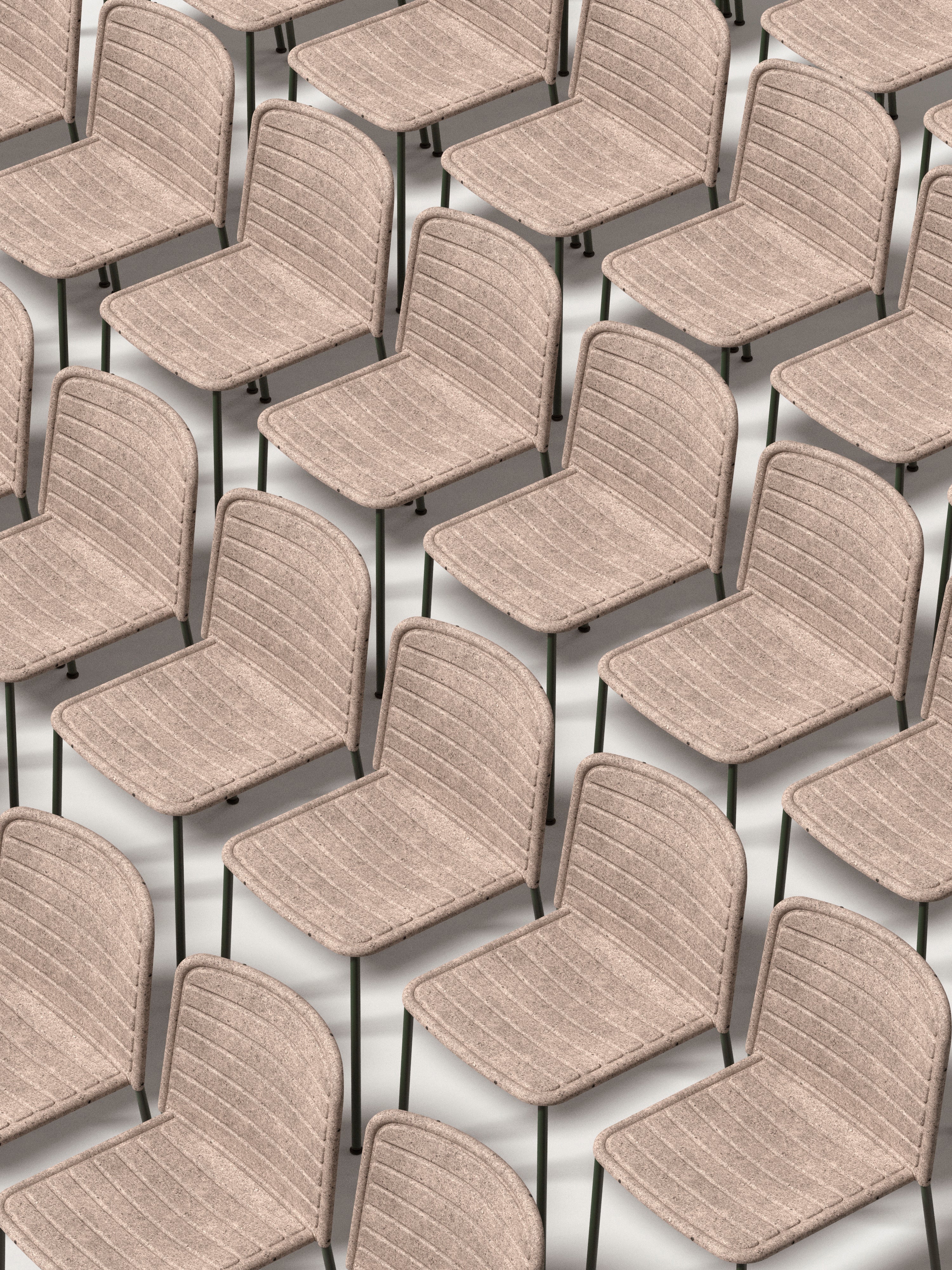 Židle FLAX STACKER hnědá