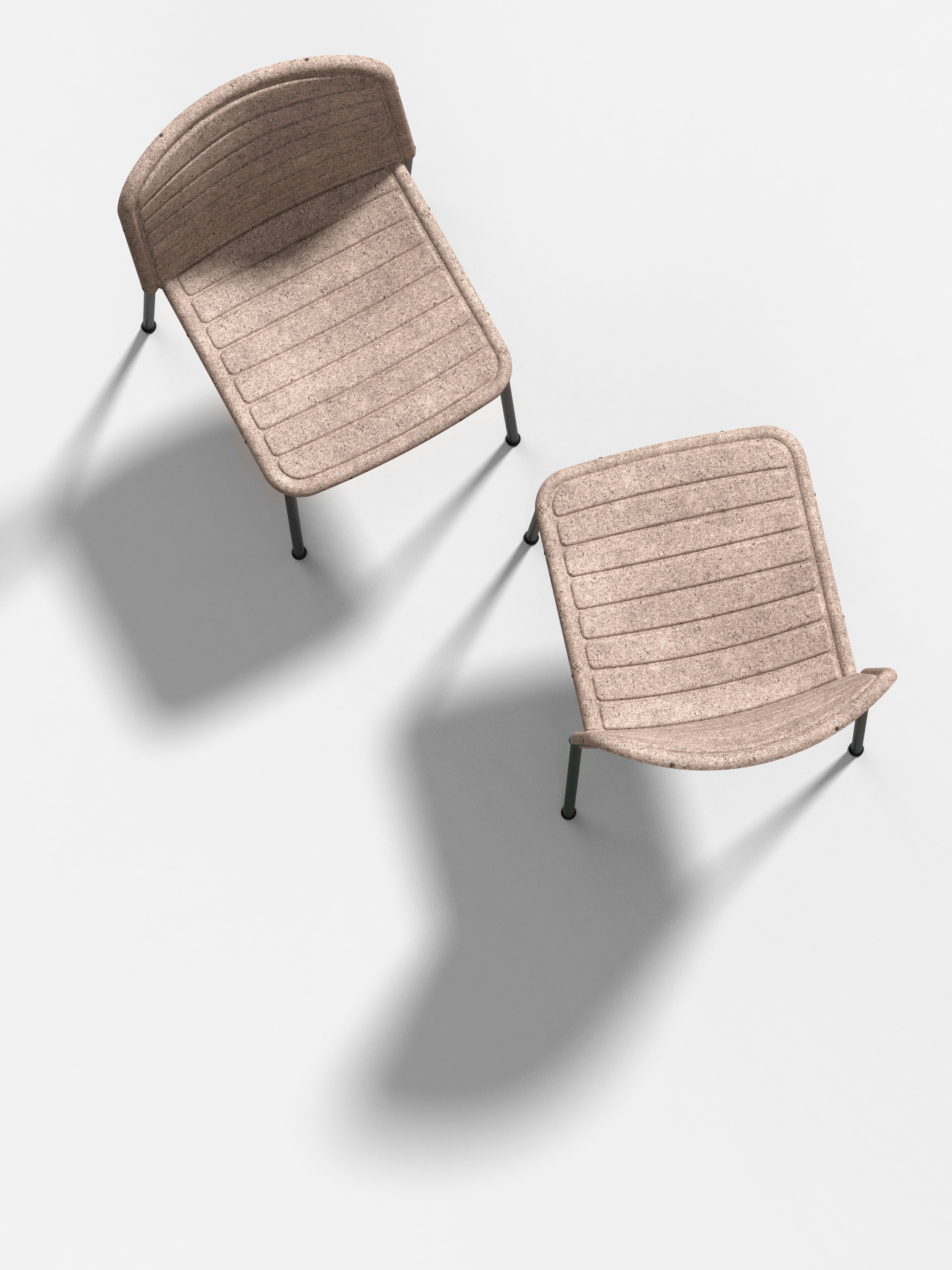 Židle FLAX STACKER hnědá