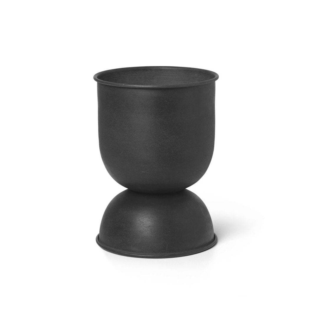 Hourglass pot black