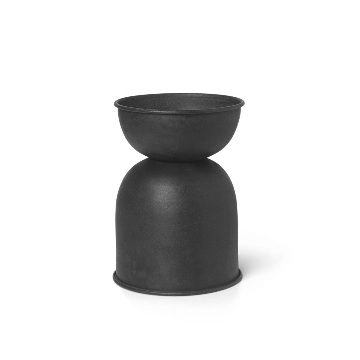 Hourglass pot black